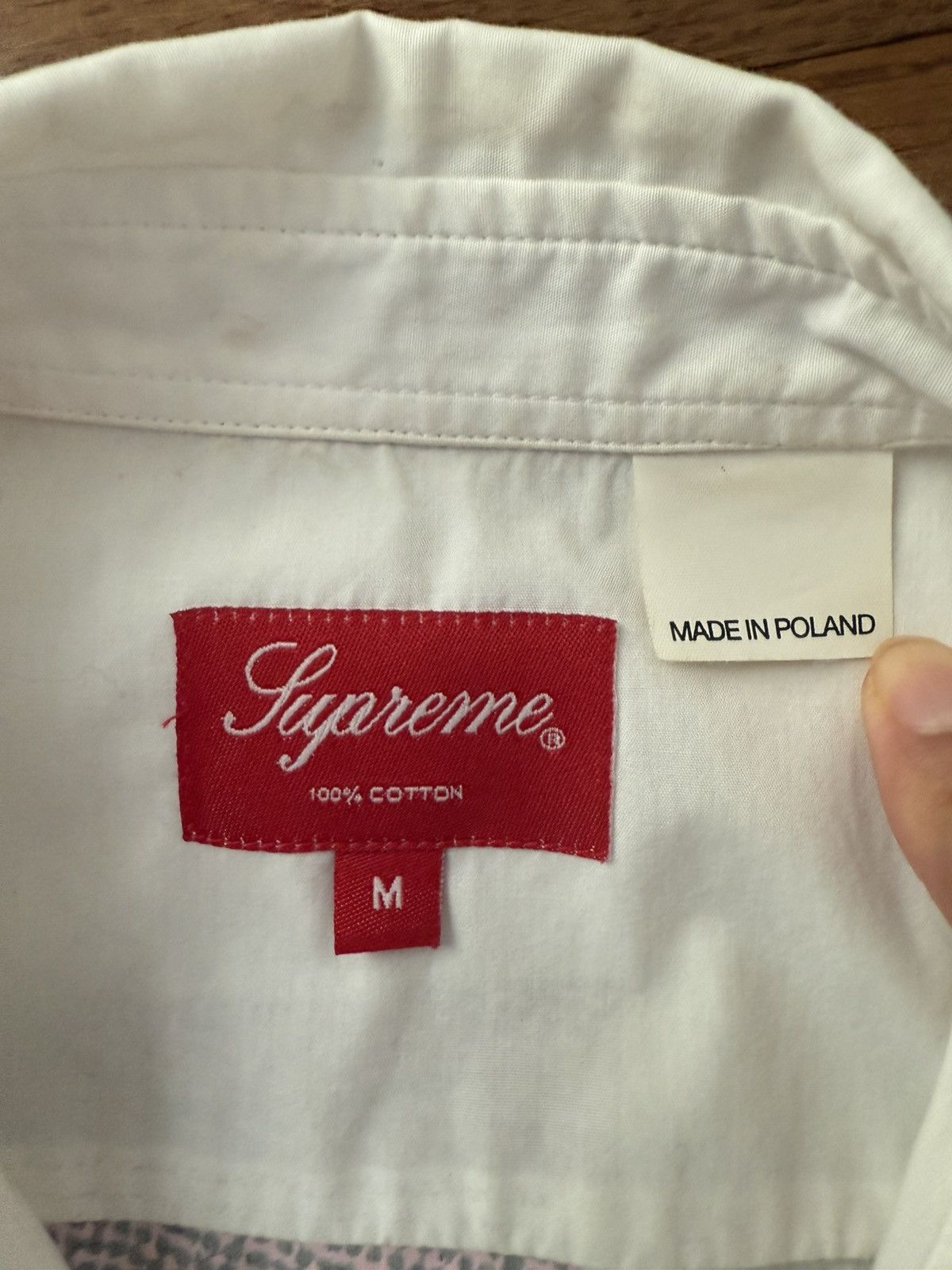 Supreme Supreme Nate Lowman S/S 22 Shirt White Size US M / EU 48-50 / 2 - 9 Thumbnail