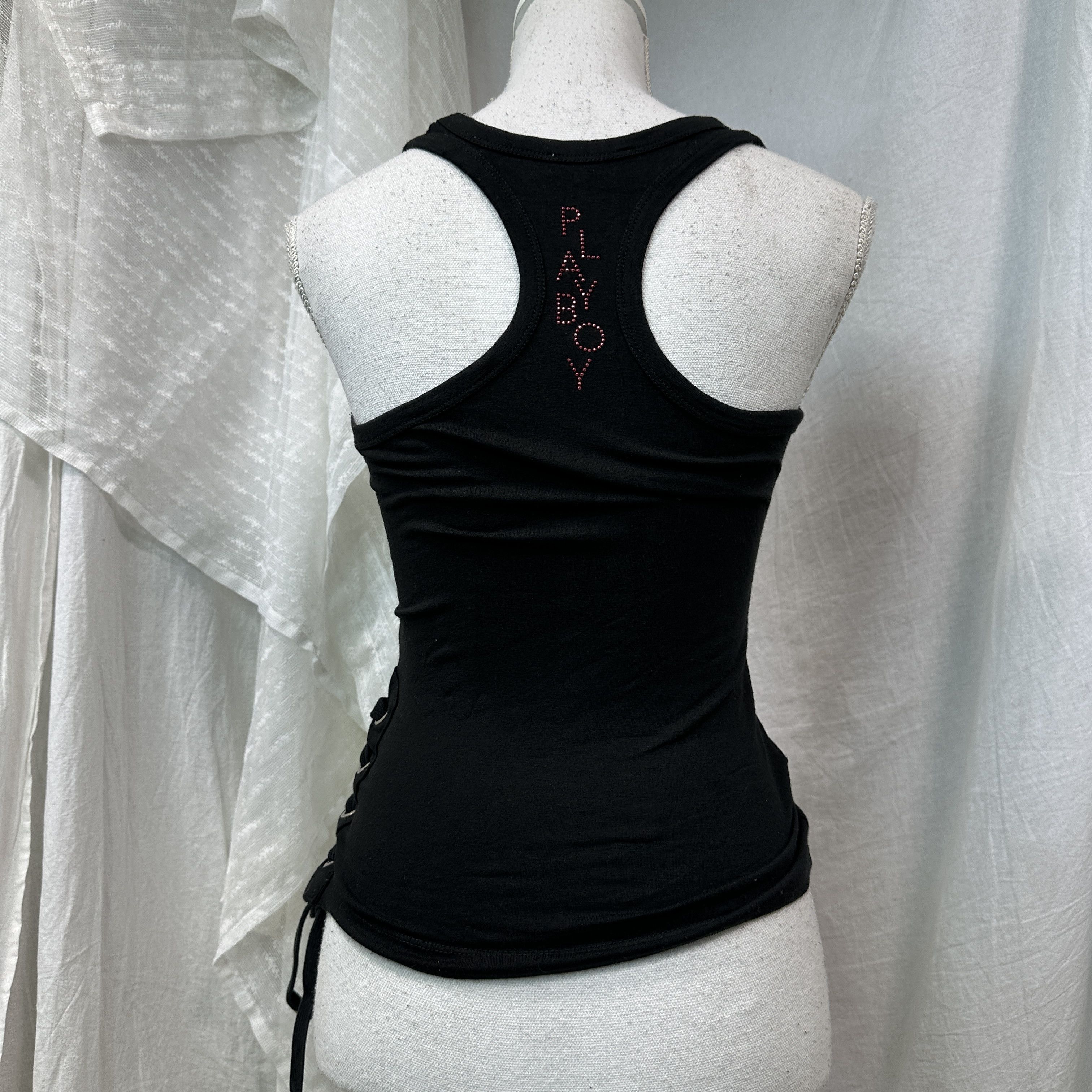 Playboy Vintage Avant Garde Playboy Rhinestones Top Y2K Size S / US 4 / IT 40 - 8 Thumbnail