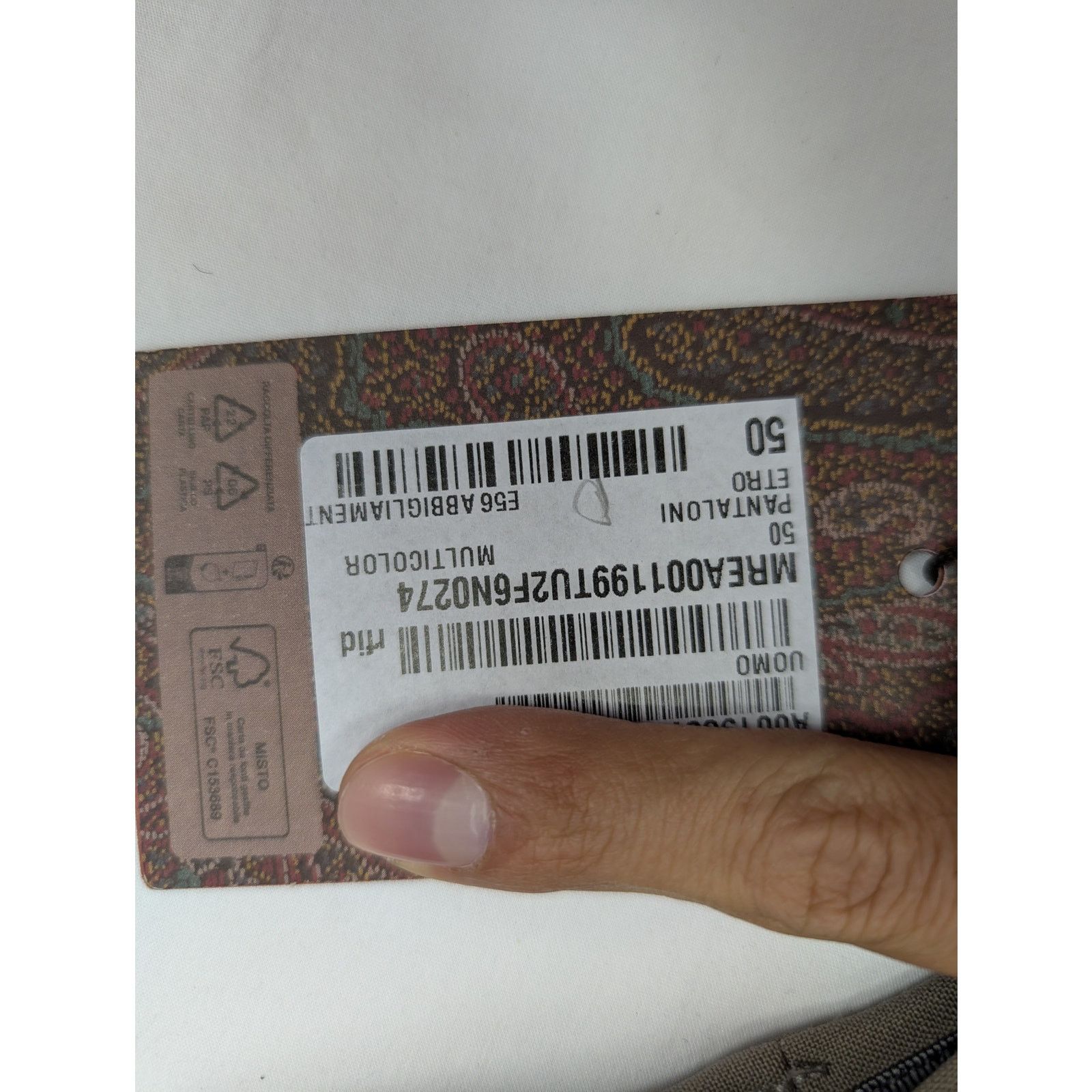 Etro o1rshd1 CC20 Dress Pantaloni Dress Pants in Multicolor Size US 34 / EU 50 - 14 Thumbnail