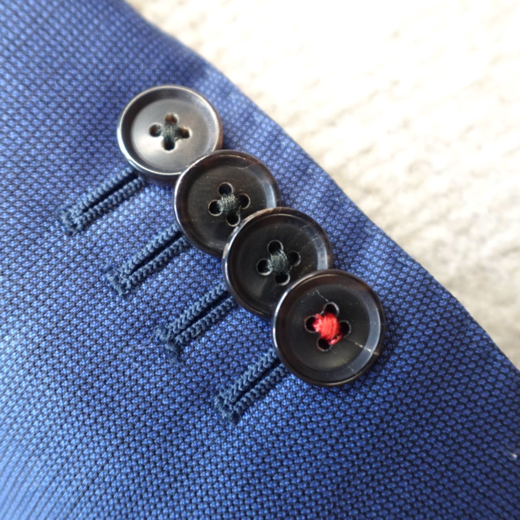 Suitsupply Suitsupply Mens Jacket 38R Blue Wool Single-Breasted Notch Lapel Double-Vented Two-Button Front Tuxedo Style Jacket Coat Size 38R - 2 Thumbnail