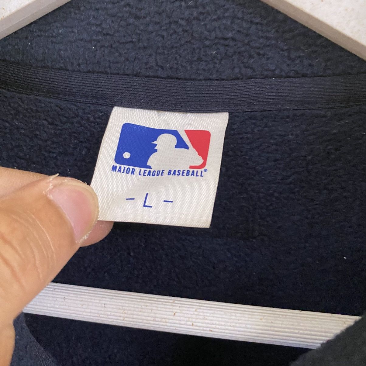 MLB × New York Yankees 💥MLB NY YANKEES FLEECE BIG LOGO HALFZIP SWEATER Size US L / EU 52-54 / 3 - 7 Thumbnail