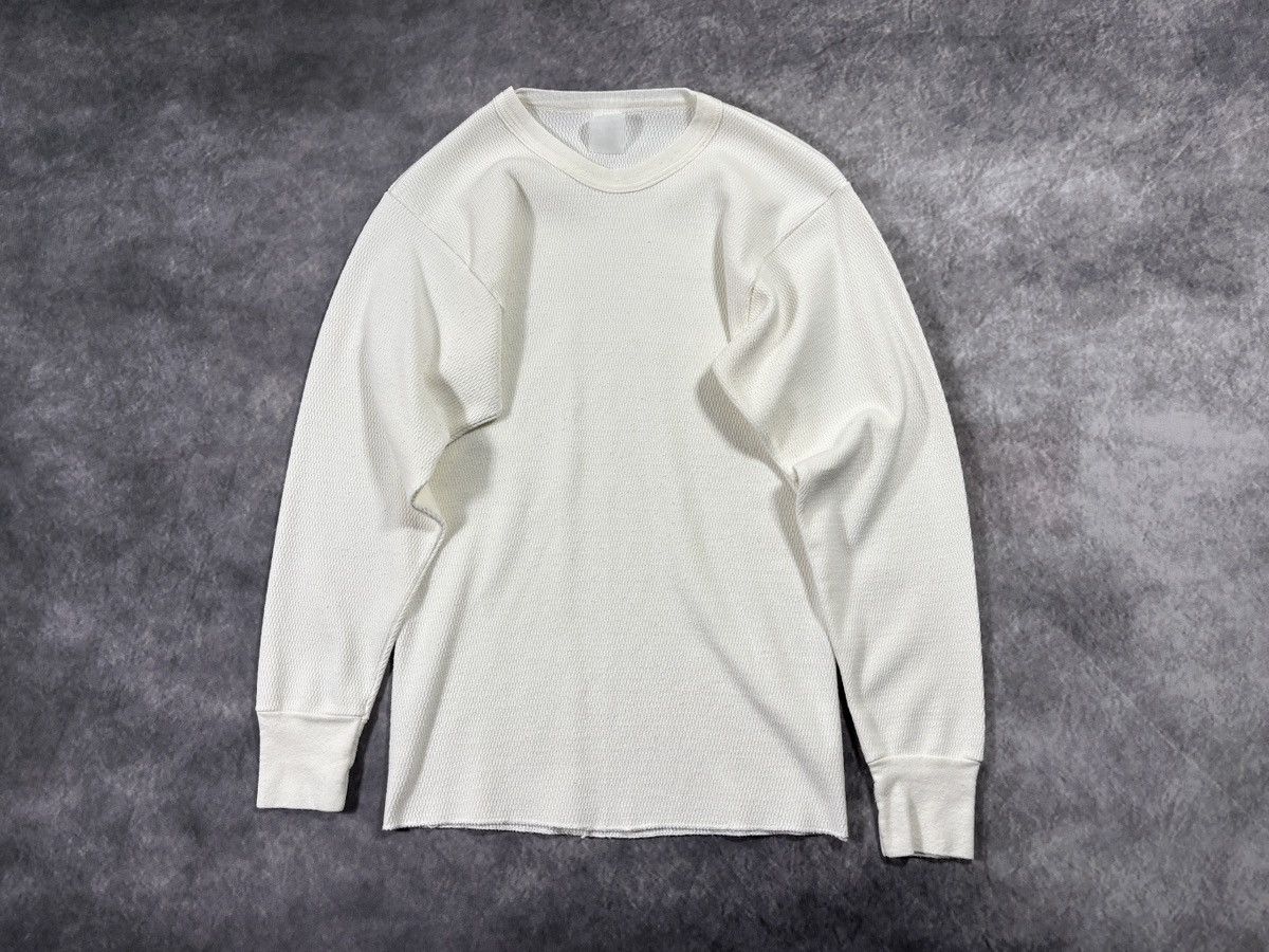 Vintage Vintage Thermal Longsleeve True Vintage Raschel Knit 80s 70s Size US S / EU 44-46 / 1 - 17 Thumbnail