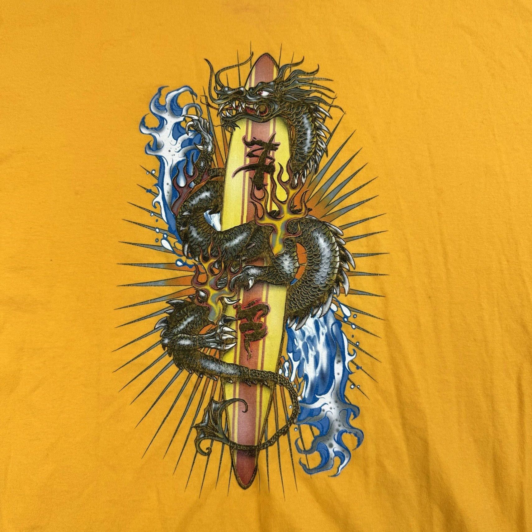 Salem Sportswear VINTAGE Jem Sportswear Long Sleeve Shirt Adult XL Yellow Grunge Y2K Mens Size US XL / EU 56 / 4 - 2 Thumbnail