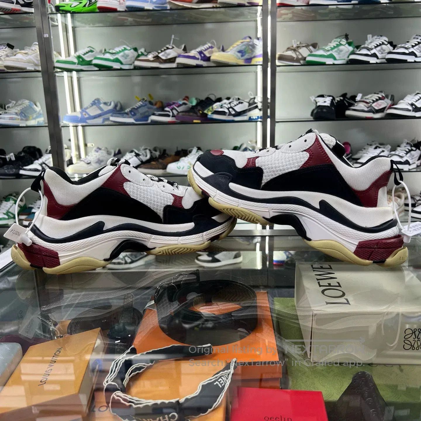 Balenciaga Balenciaga Black Red Dad Sneakers Size 41. Size US 8 / EU 41 - 4 Thumbnail
