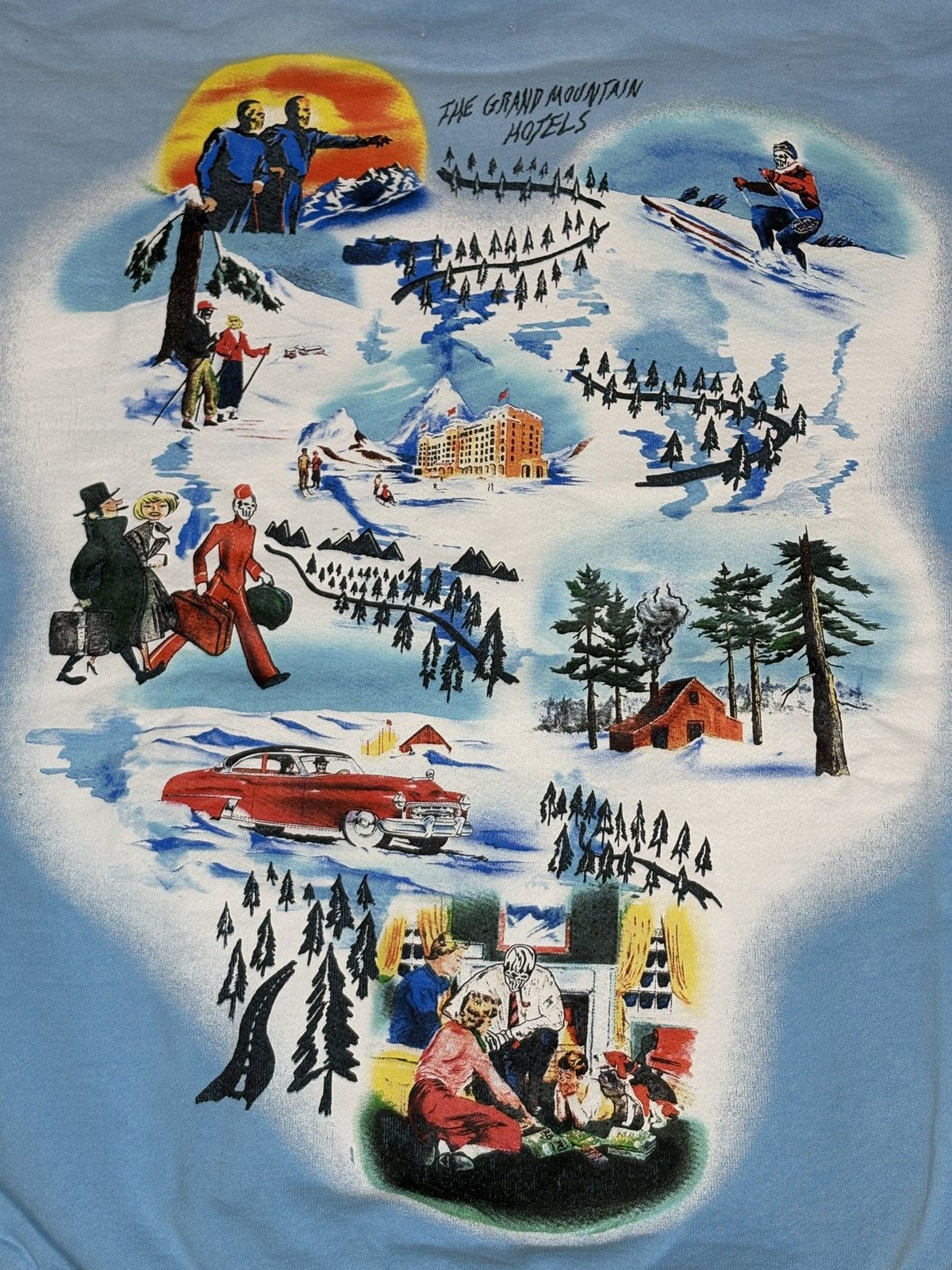 Warren Lotas 2023 Warren Lotas “The Grand Mountain Hotels” Hoodie Size L Size US L / EU 52-54 / 3 - 6 Thumbnail