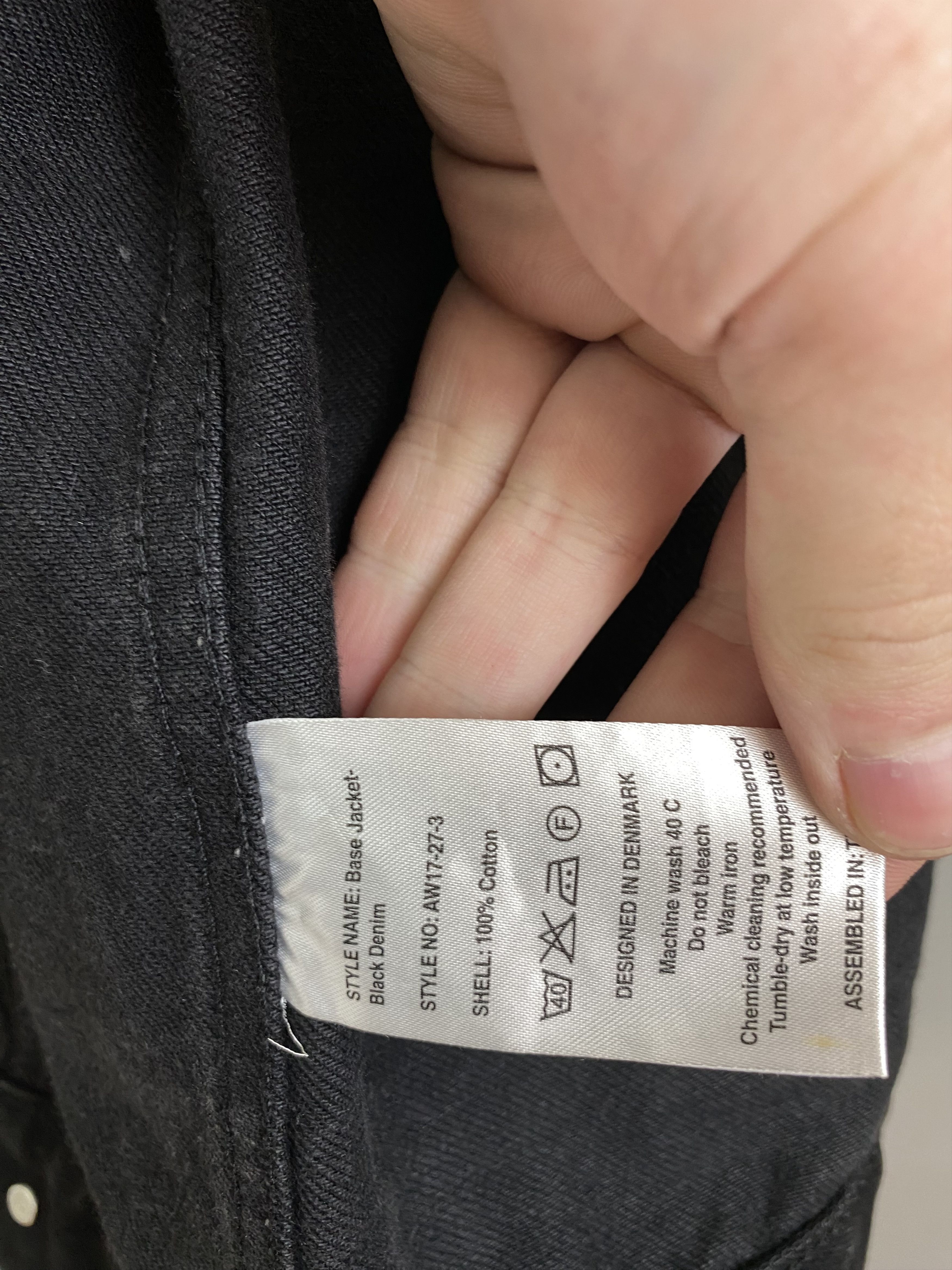 Han Kjobenhavn HAN Kjobenhavn Base Jacket Black Denim Type III Size US XXL / EU 58 / 5 - 9 Thumbnail