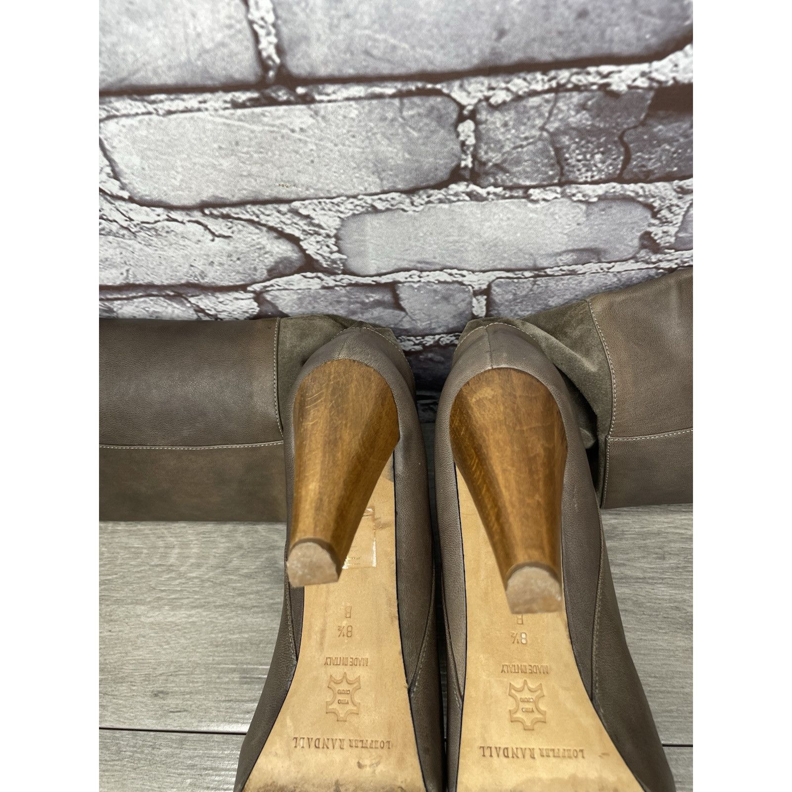 Loeffler Randall Loeffler Randall Grey Leather Suede Tall Riding Heel Boots W Size US 9.5 / IT 39.5 - 8 Thumbnail