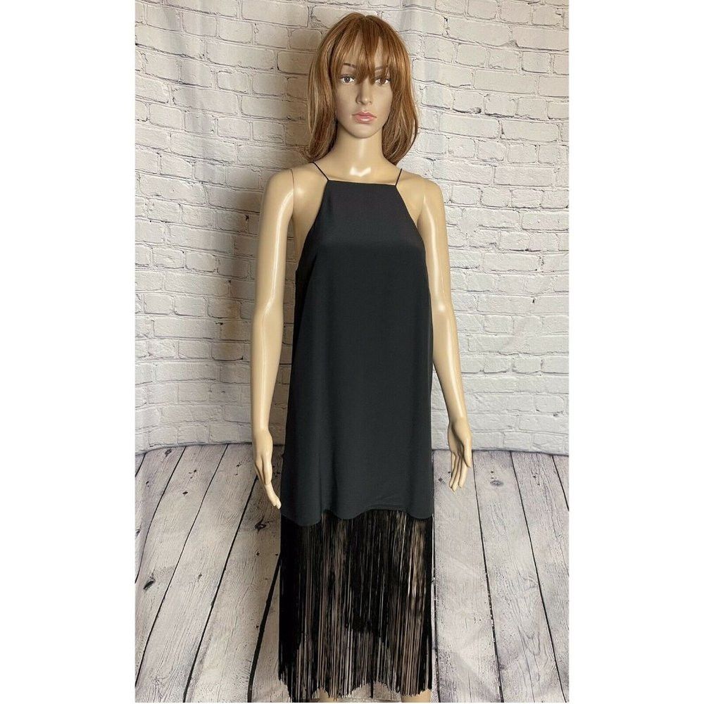 NWT New Cami NYC Fringe Silk Camisole Dress Great Gatsby Si