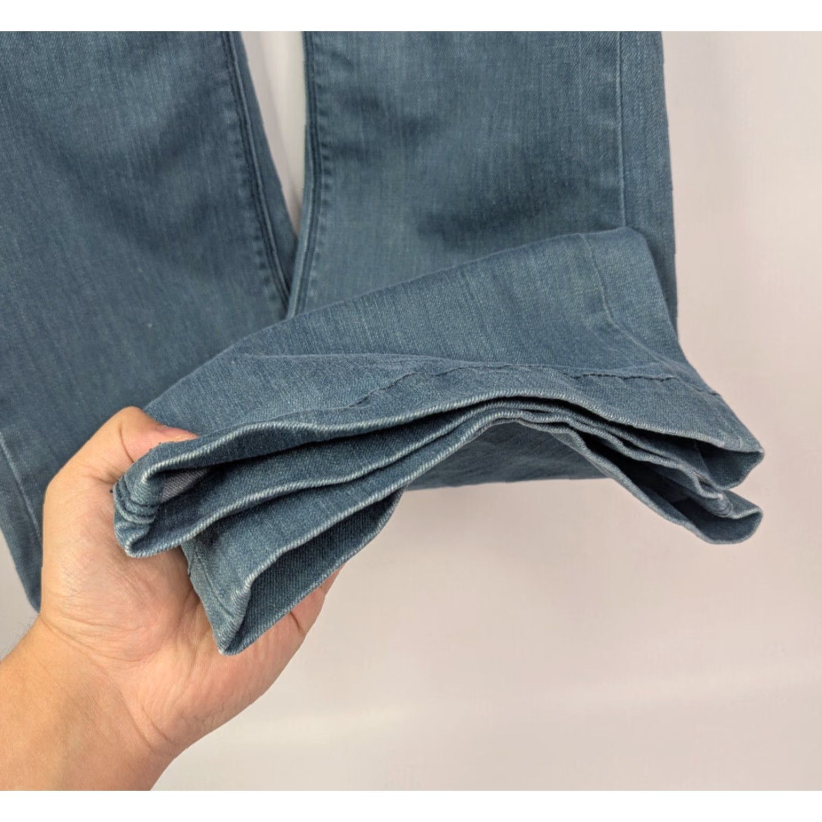 Vintage VINTAGE Proportion Of Blu Jeans Adult Women 25 Blue Flared Cotton Blend Denim Size 42" / US 20 - 4 Thumbnail