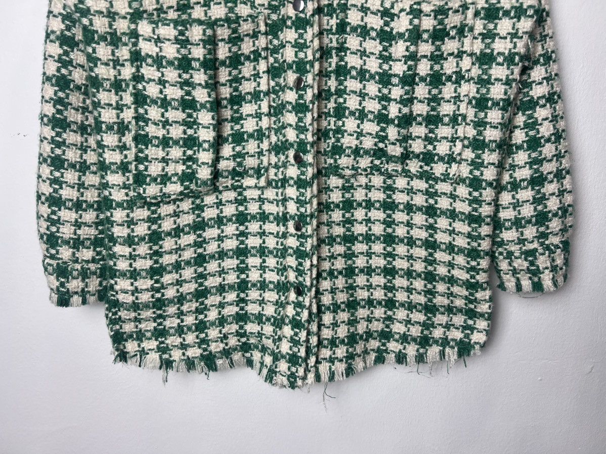 If Six Was Nine Green Tweed Frayed Jacket Size US S / EU 44-46 / 1 - 4 Thumbnail