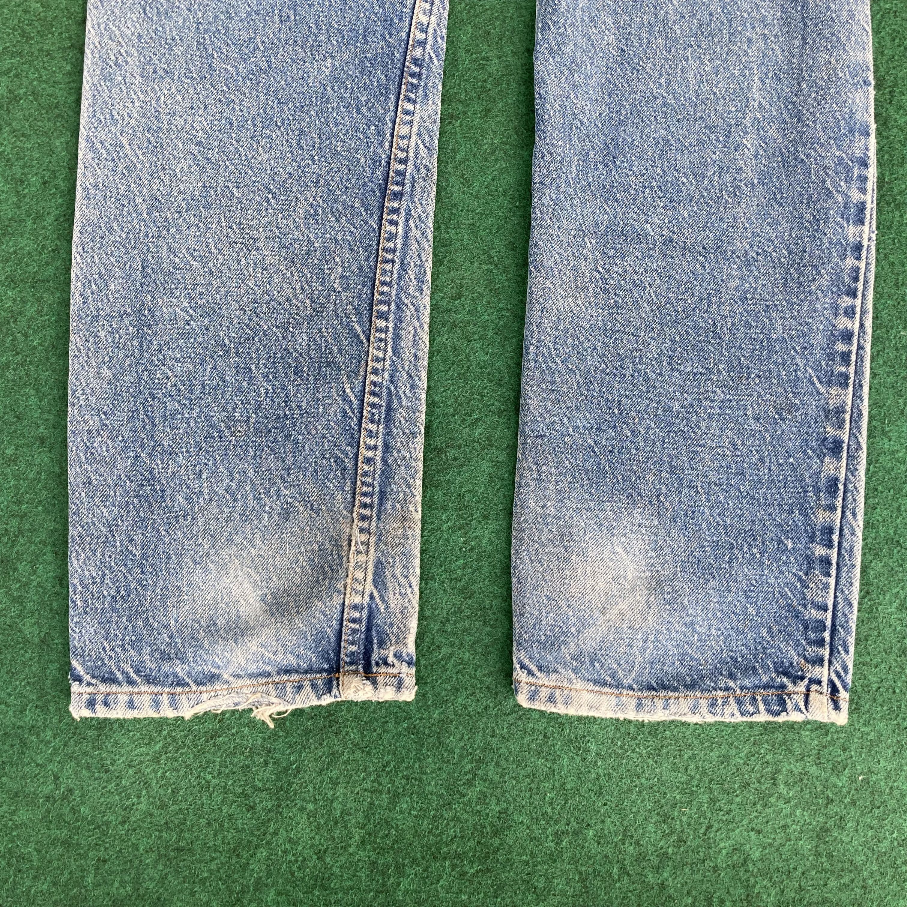 Levi's × Vintage Vtg Levis 505 Distressed Ripped 90s Punk Grunge Jeans Size US 32 / EU 48 - 9 Thumbnail