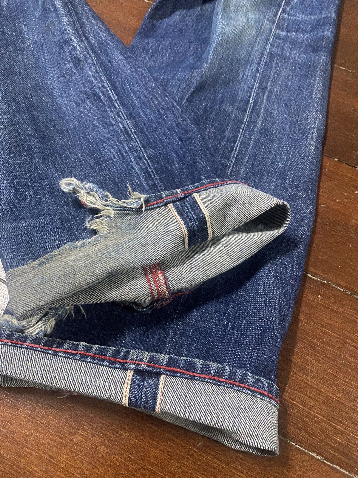 Studio D'Artisan studio d'artisan 480 tokushima denim selvedge distressed Size US 30 / EU 46 - 16 Thumbnail