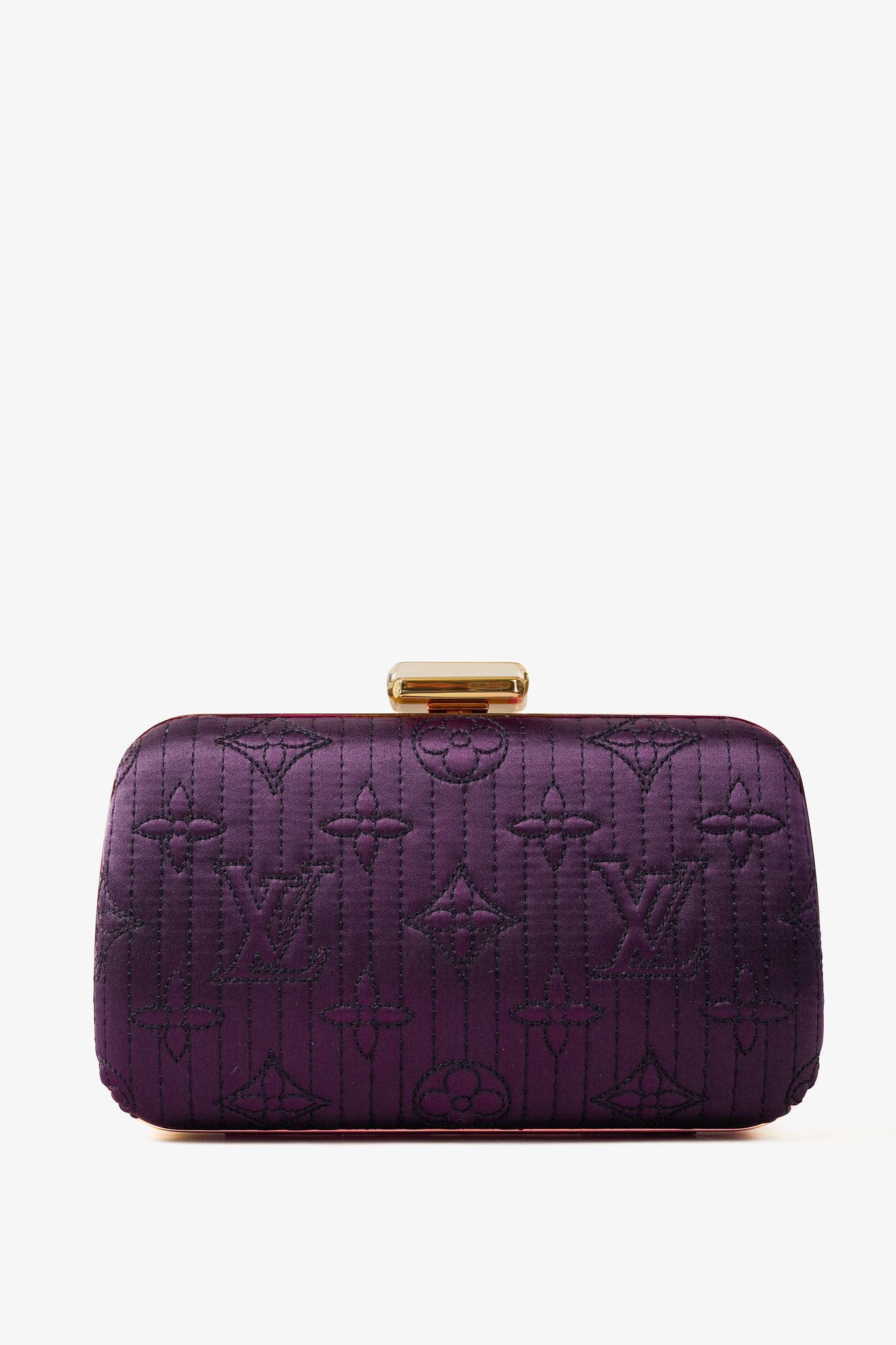 Louis Vuitton Louis Vuitton Minaudière Plum Monogram Motard Clutch Size ONE SIZE - 4 Thumbnail