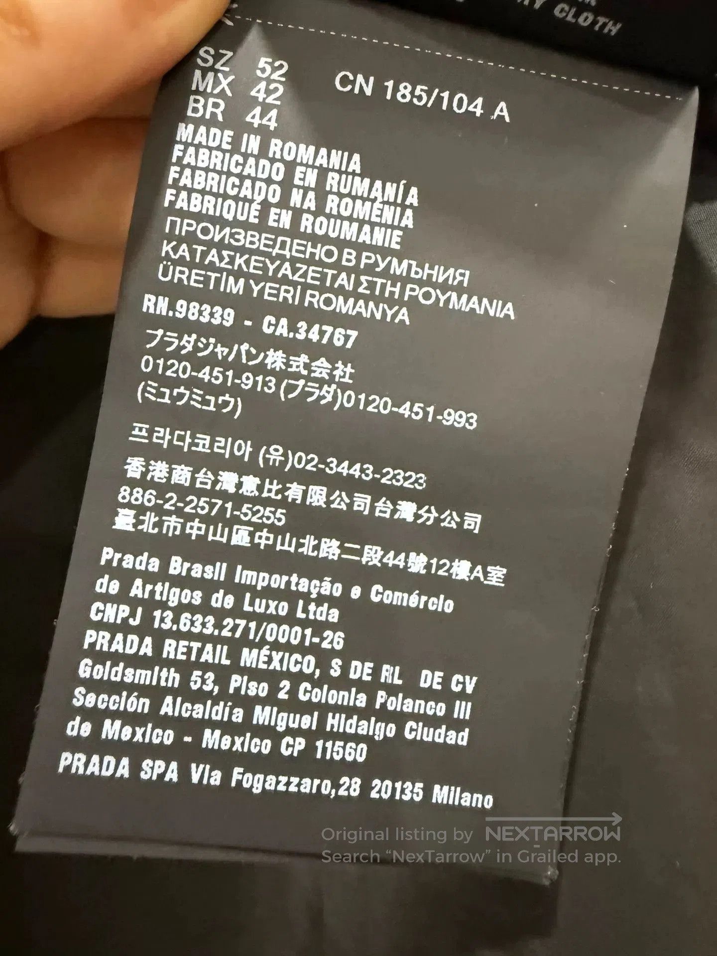 Prada Prada Men's Black Jacket Size 52. Size US L / EU 52-54 / 3 - 7 Thumbnail