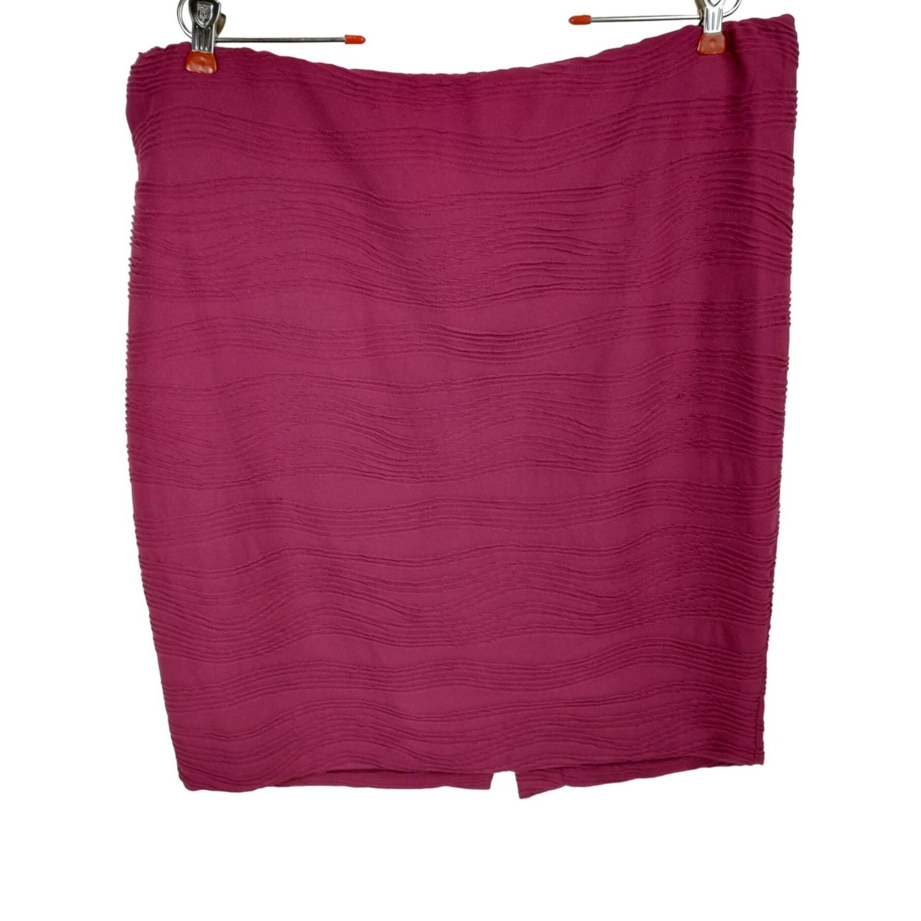 Mossimo Mossimo Misses Juniors XXL Plum Textured Stretch Pencil Skir Size 42" / US 20 - 1 Thumbnail
