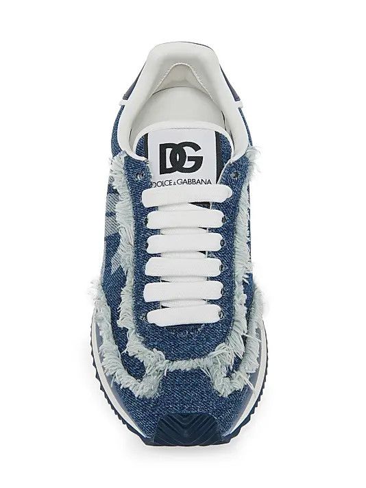 Dolce & Gabbana os11x0326 Low-Top Lace-Up Sneakers in Blue Size US 11 / EU 44 - 4 Thumbnail