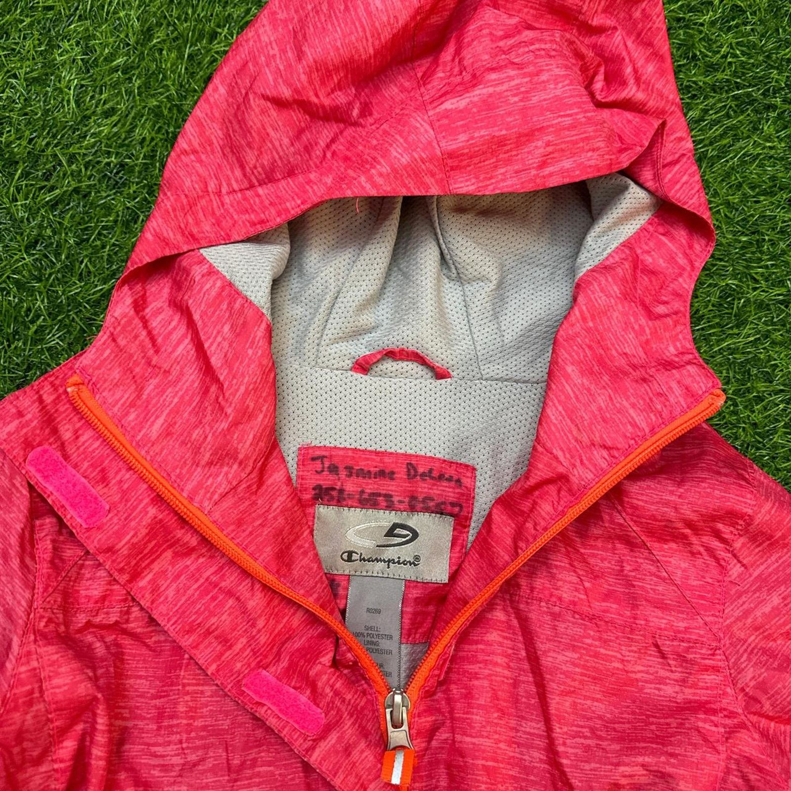 Champion Women's Champion Lightweight Pink Windbreaker Jacket Size M / US 6-8 / IT 42-44 - 2 Thumbnail