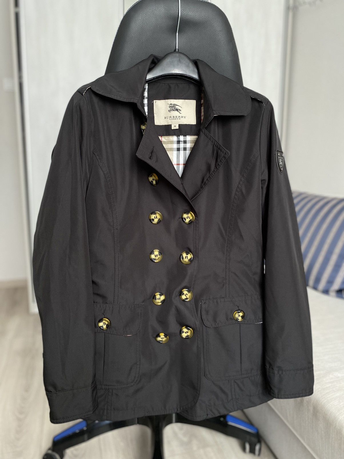 Burberry Brit checkered vintage tranch coat vintage