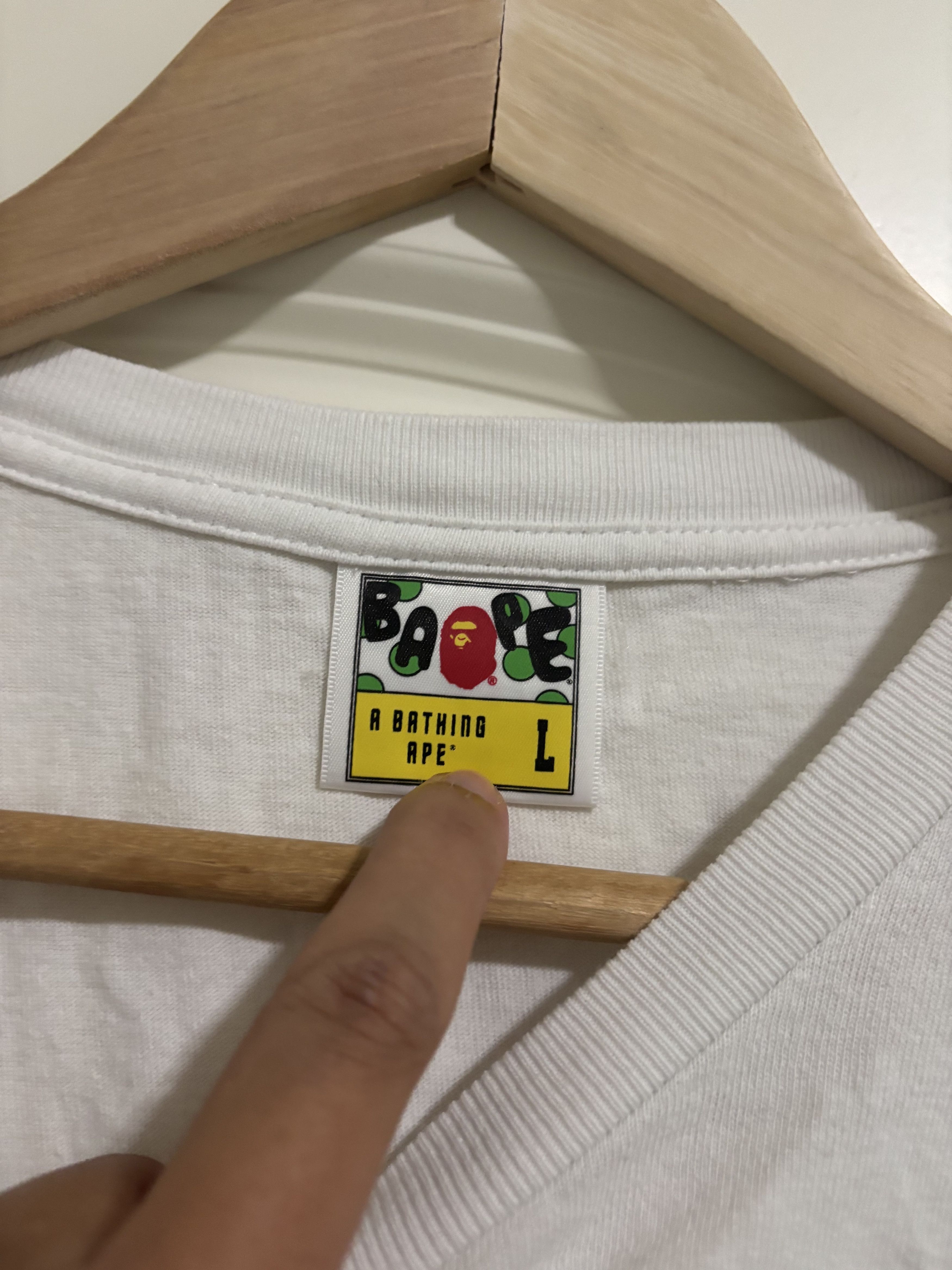 Bape bape side print short sleeve Size US L / EU 52-54 / 3 - 3 Thumbnail