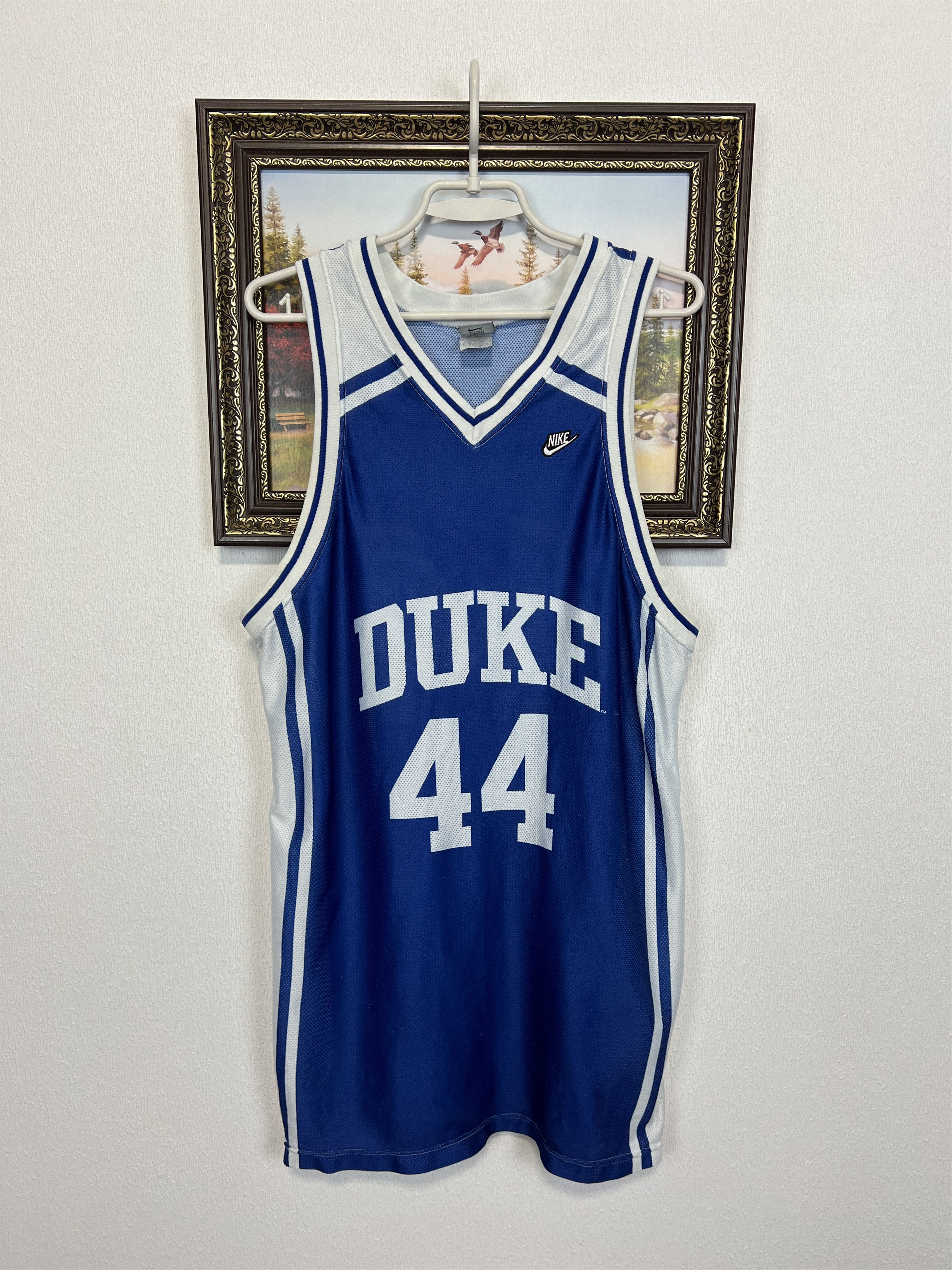 Nike Vintage 90's Duke Blue Devils Basketball Jersey NCAA Shirt Size US L / EU 52-54 / 3 - 1 Thumbnail