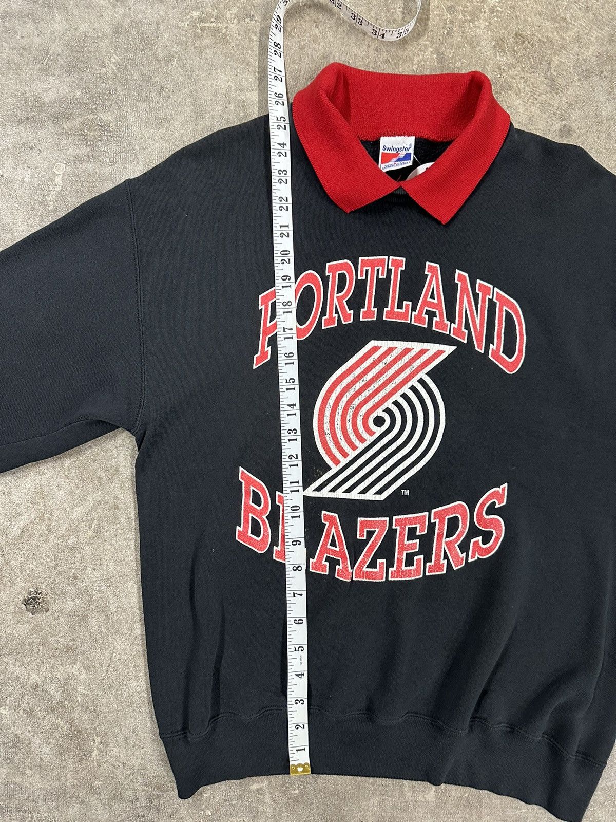 Vintage Vintage 90s Swingster Portland Trail Blazers NBA Sweatshirt Size L / US 10 / IT 46 - 11 Thumbnail