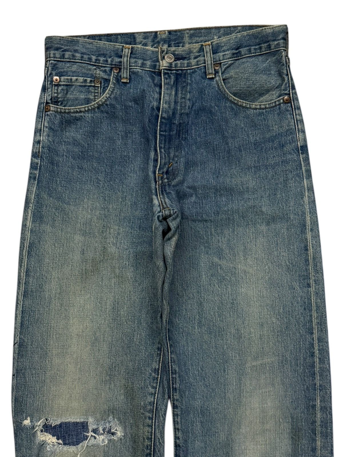 Levi's Vintage Clothing Vintage Levi’s 502 Big E Selvedge Denim Jeans Japan | W30 Size US 30 / EU 46 - 4 Thumbnail