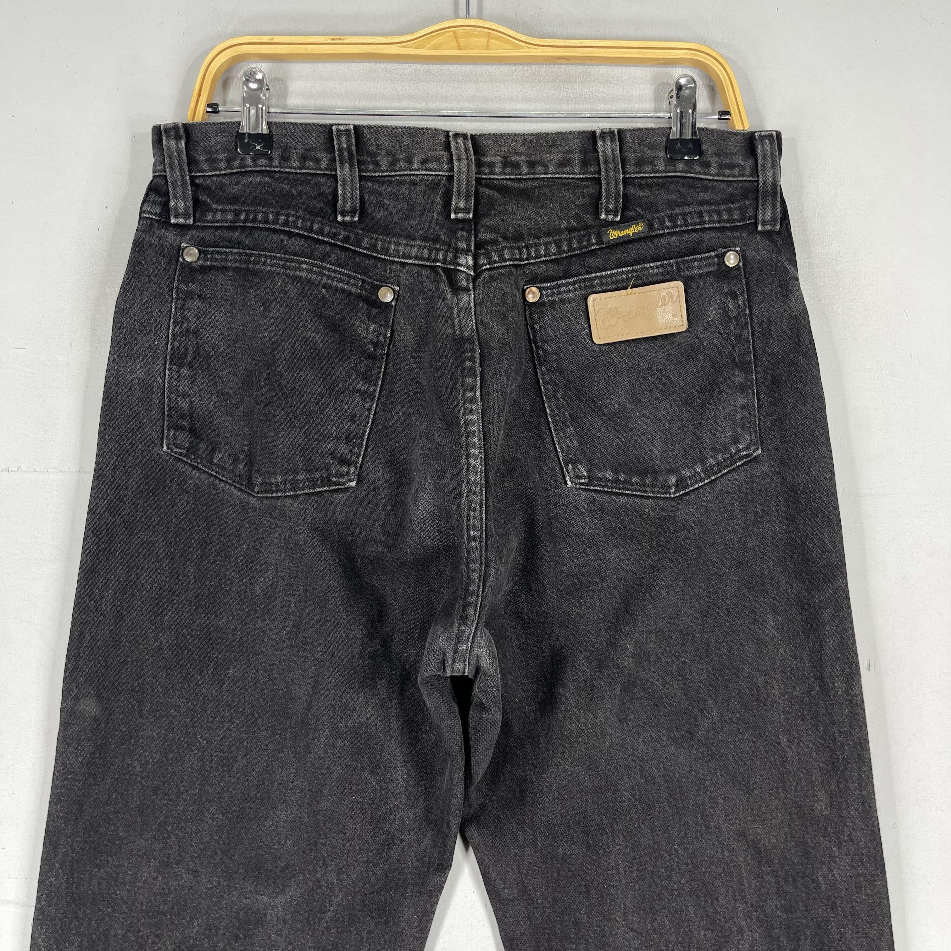 Vintage × Wrangler Size 32 Vintage Distressed Wrangler Black Washed Jeans Size US 32 / EU 48 - 6 Thumbnail