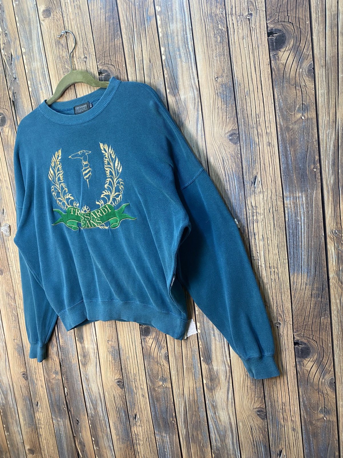 Trussardi × Vintage Vintage trussardi crewneck sweatshirt Size US L / EU 52-54 / 3 - 2 Thumbnail