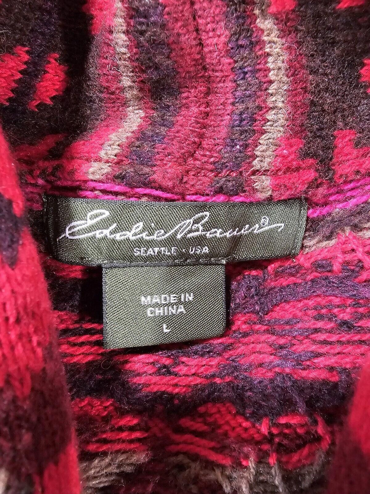 Eddie Bauer Eddie Bauer Southwestern Aztec Cardigan L Geometric Sweater Size L / US 10 / IT 46 - 4 Thumbnail