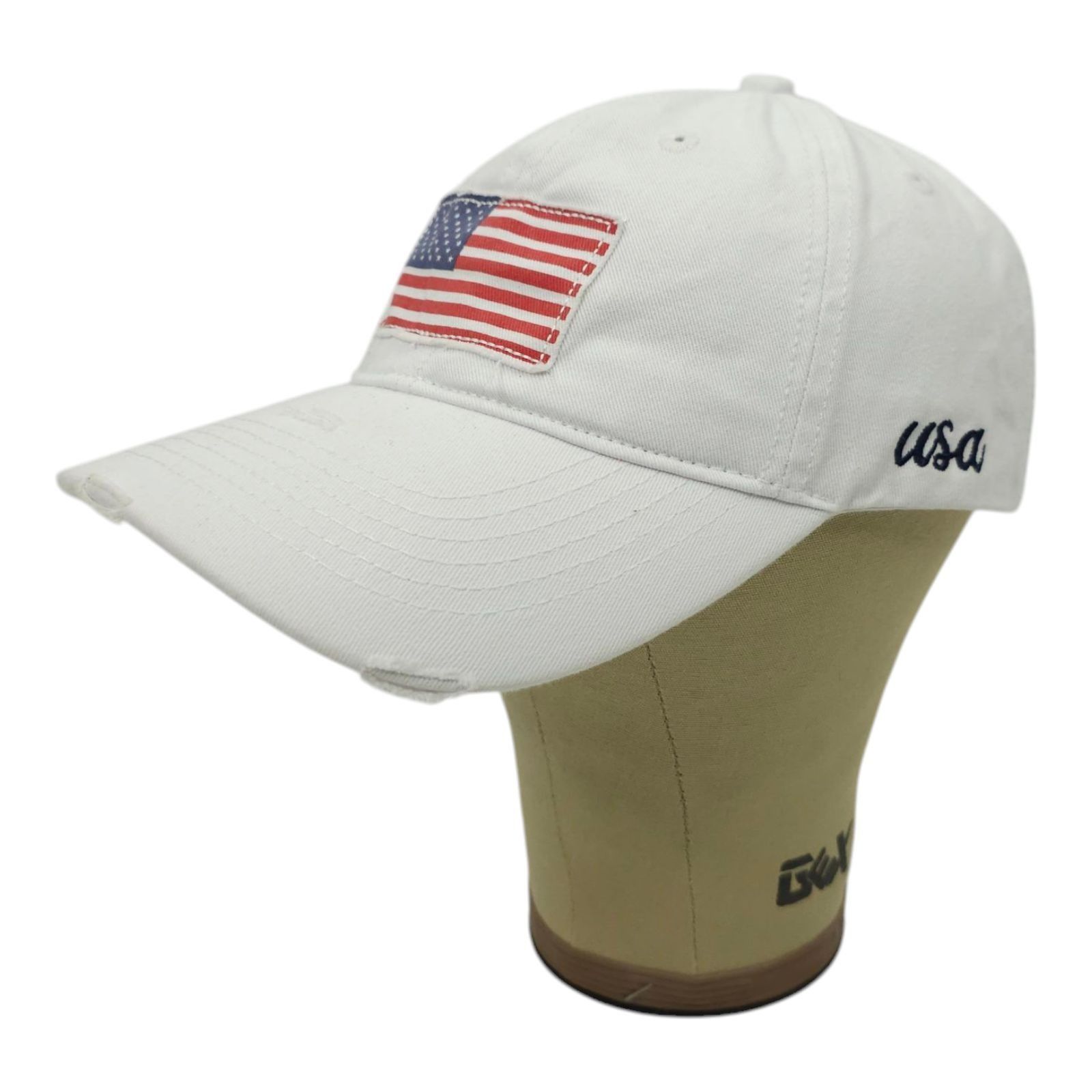 Other USA Flag Patch Distressed Tuck Strap Adjustable Cap Trucker Size ONE SIZE - 2 Thumbnail