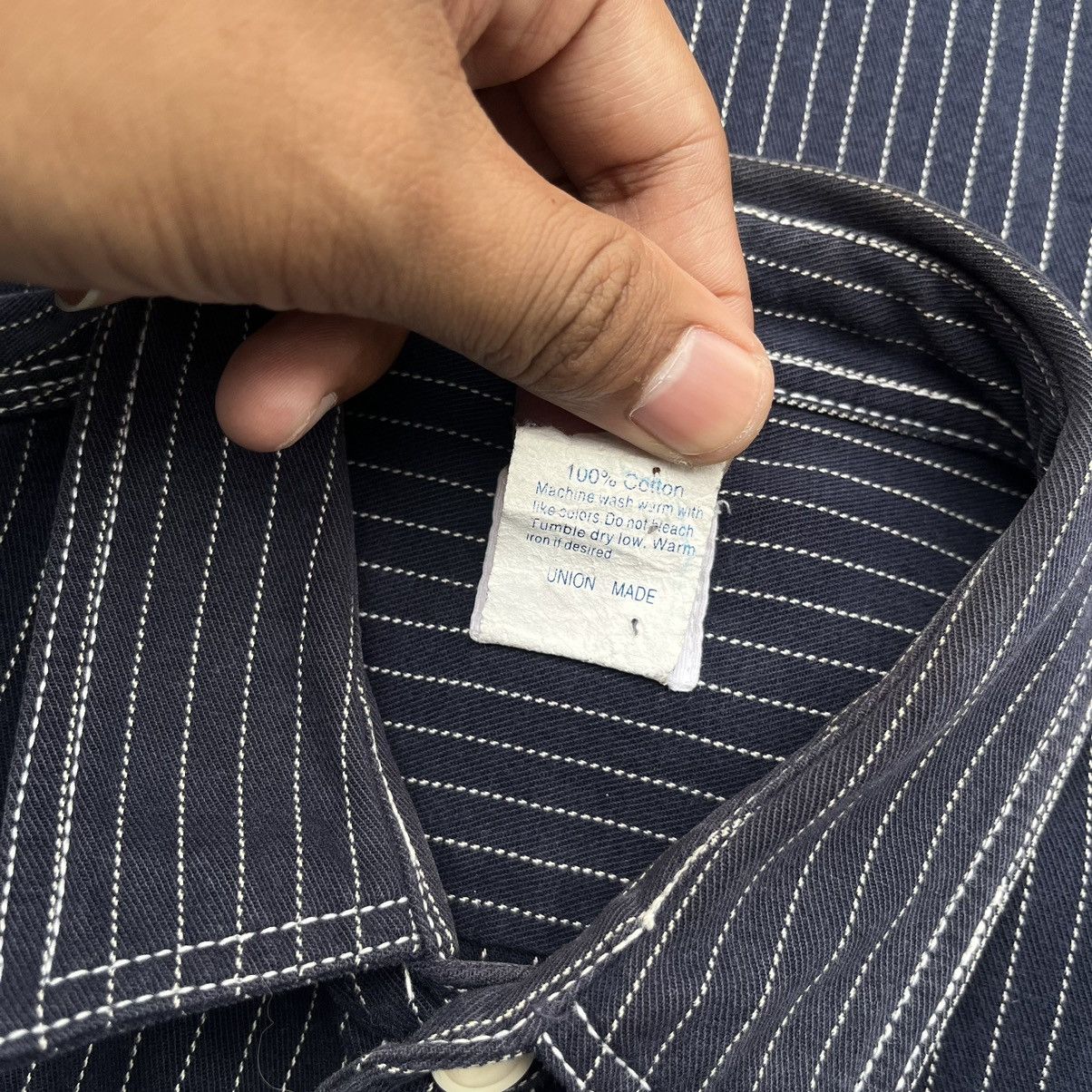 Japanese Brand × Post Overalls Post O'alls Pantograph NYC UNION MADE Hickory Shirt Size US L / EU 52-54 / 3 - 8 Thumbnail