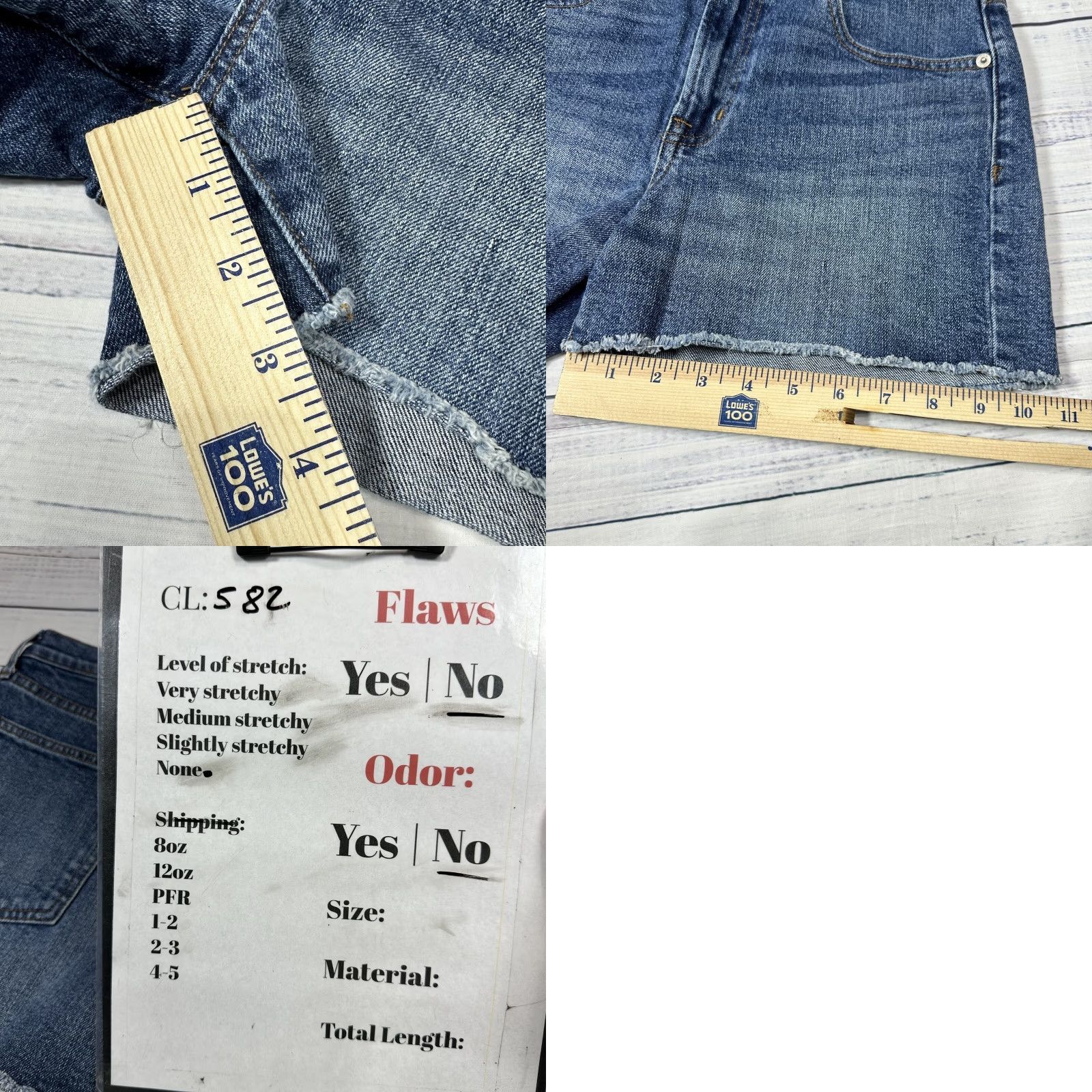 Gap VINTAGE Gap Denim Blue Cut Off Raw Hem Shorts Casual Cotton Sz 28 Tall Women’s Wide-leg? (Note: cannot add) Size 28" / US 6 / IT 42 - 8 Thumbnail