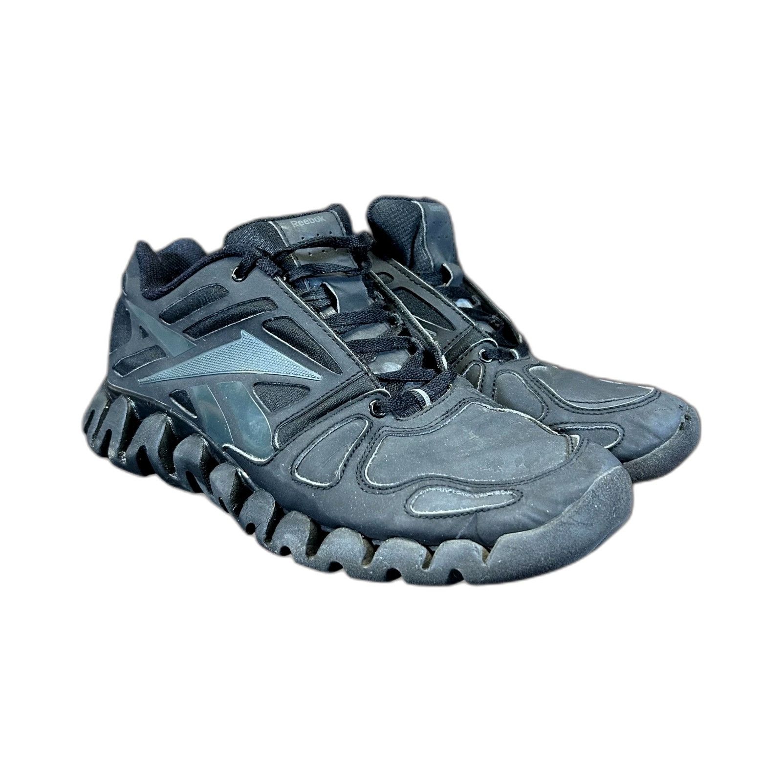 Reebok Reebok Zigtech Black Blue Lace Low Top Running Shoes Men's S Size US 9.5 / EU 42-43 - 2 Thumbnail