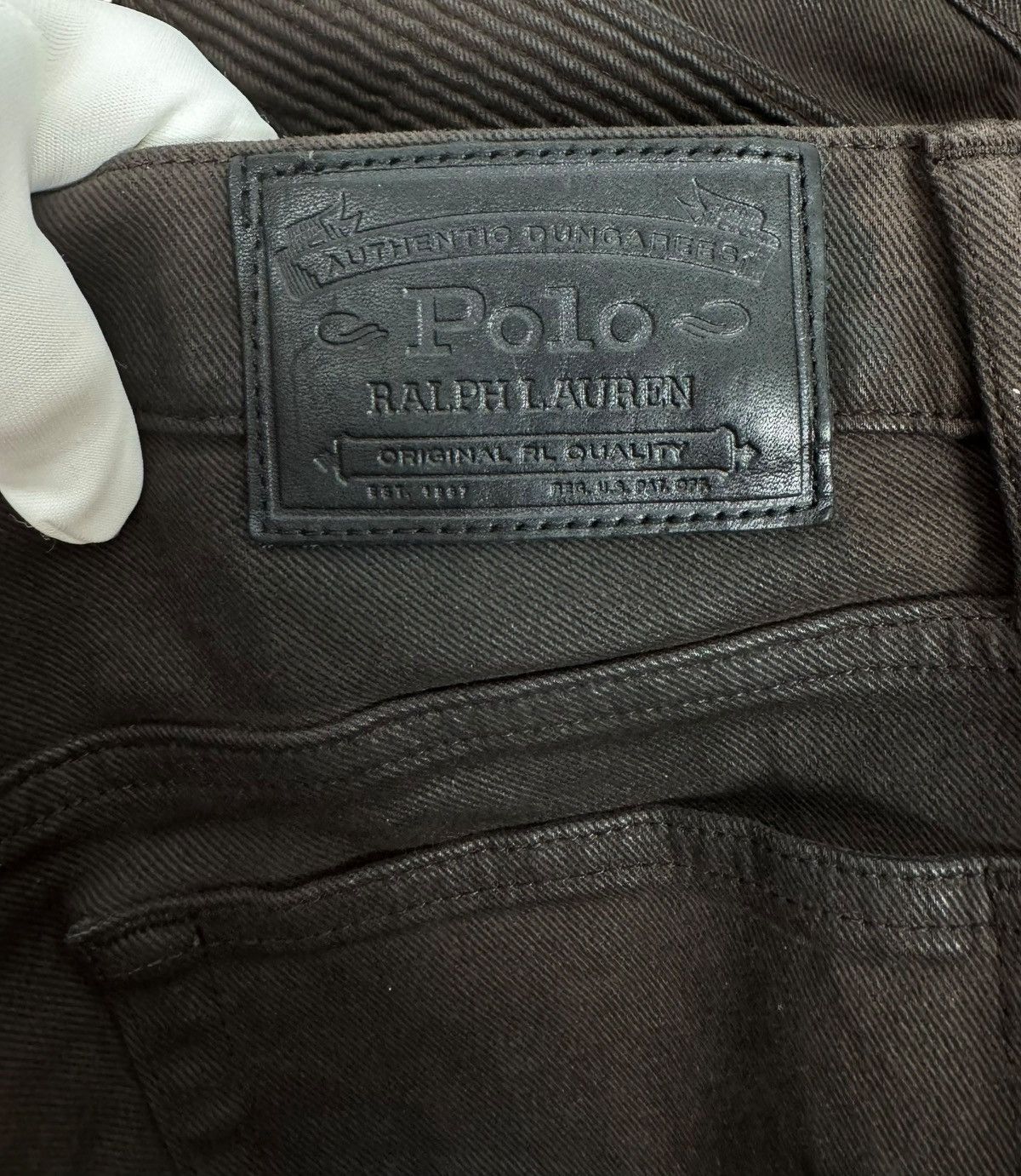 Polo Ralph Lauren Polo Ralph Lauren Waxed Jeans Biker Ankle Zip size 27 Size 27" / US 4 / IT 40 - 16 Thumbnail