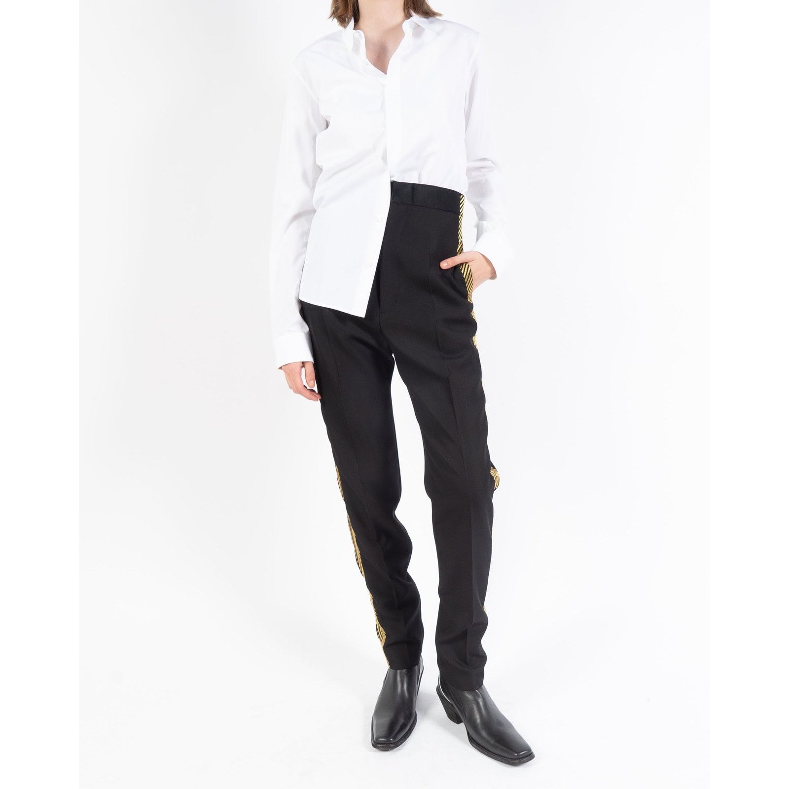 Haider Ackermann SS19 Classic White Byron Cotton Shirt Size XS / US 0-2 / IT 36-38 - 6 Thumbnail