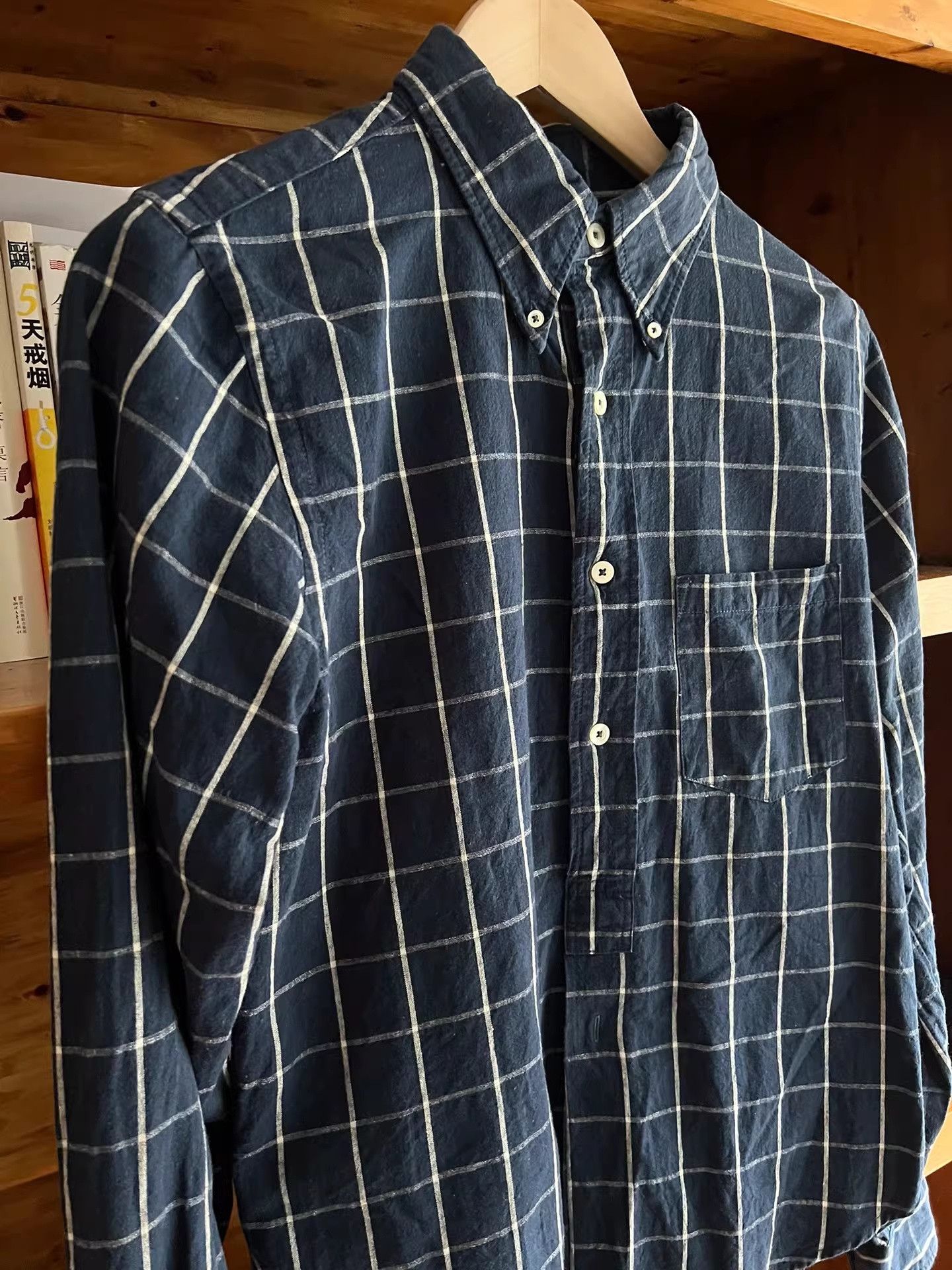Freewheelers Freewheelers Vintage Indigo Check Linen Shirt Size US M / EU 48-50 / 2 - 2 Thumbnail