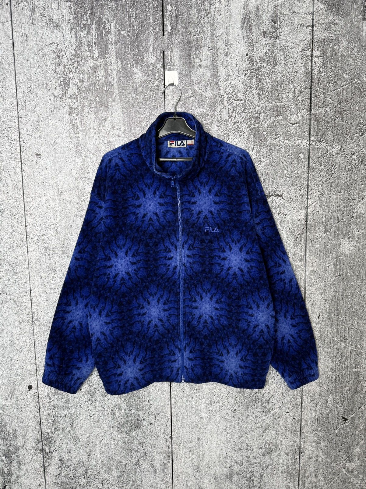 Fila Vintage FILA Abstract Pattern Fleece Jacket Made in Italy Size US L / EU 52-54 / 3 - 1 Thumbnail