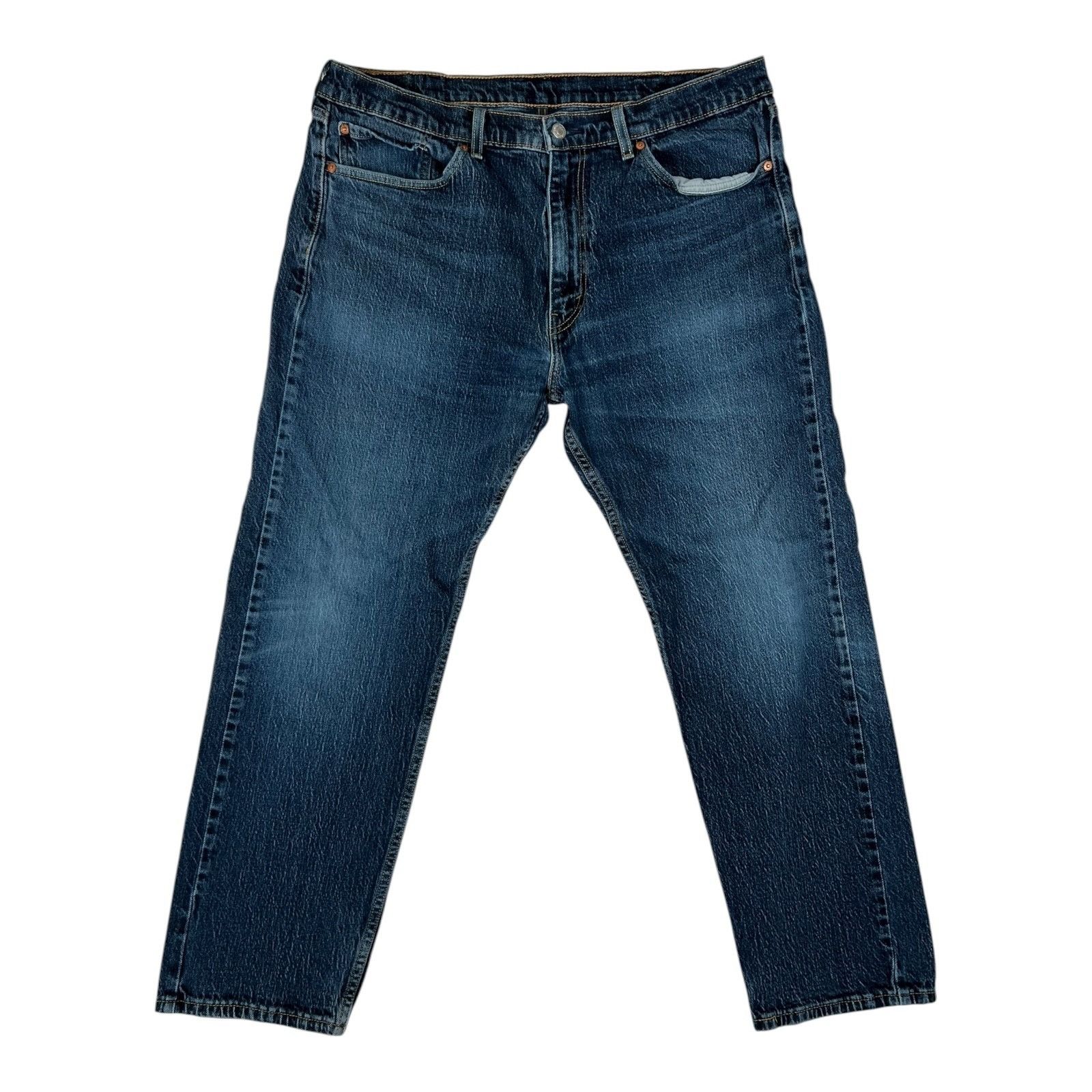 Levi's Levi’s 505 Blue Denim Jeans Size 38x30 Medium Dark Wash Size US 38 / EU 54 - 1 Thumbnail