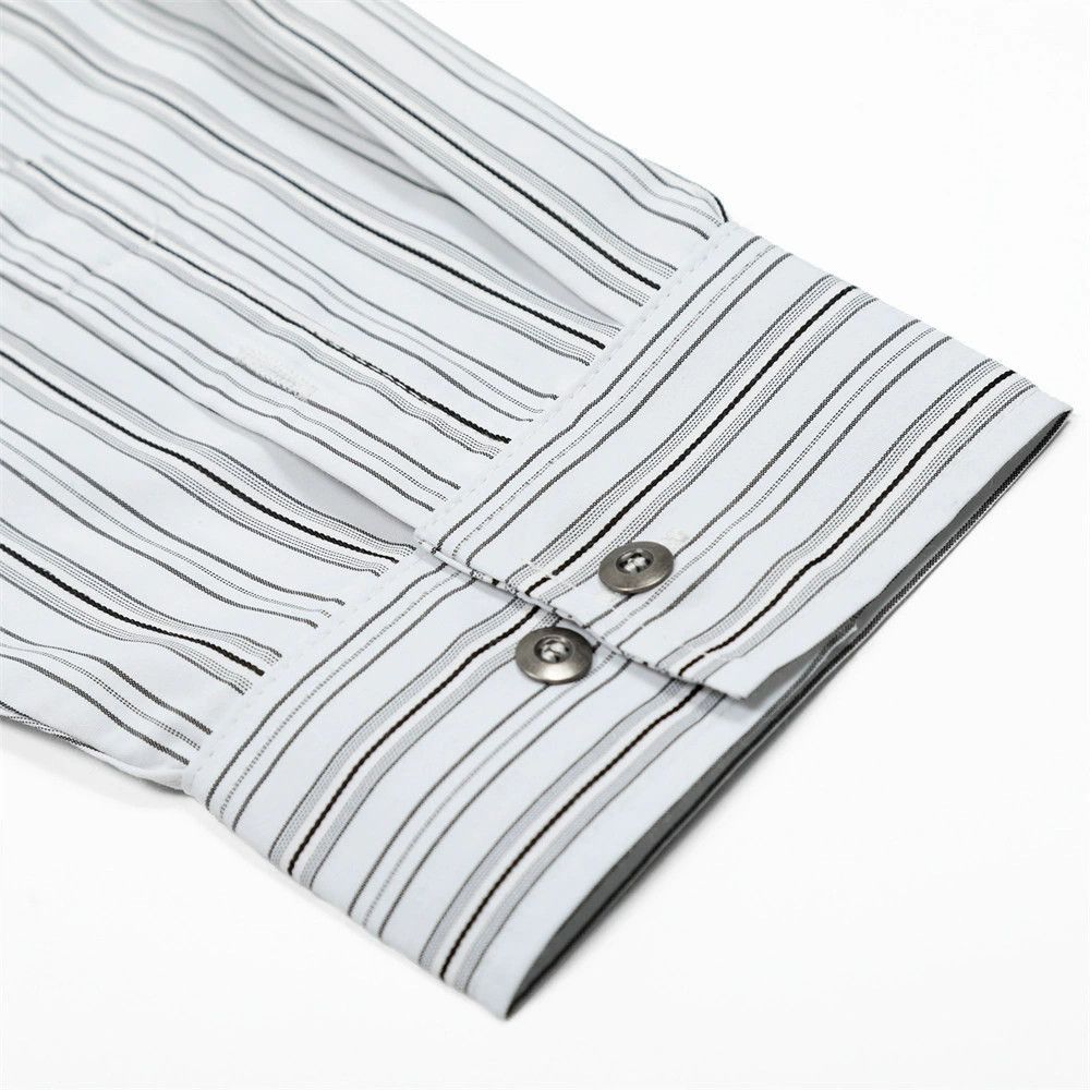 Vintage Men's Japanese striped casual loose long-sleeved shirt Size US M / EU 48-50 / 2 - 4 Thumbnail