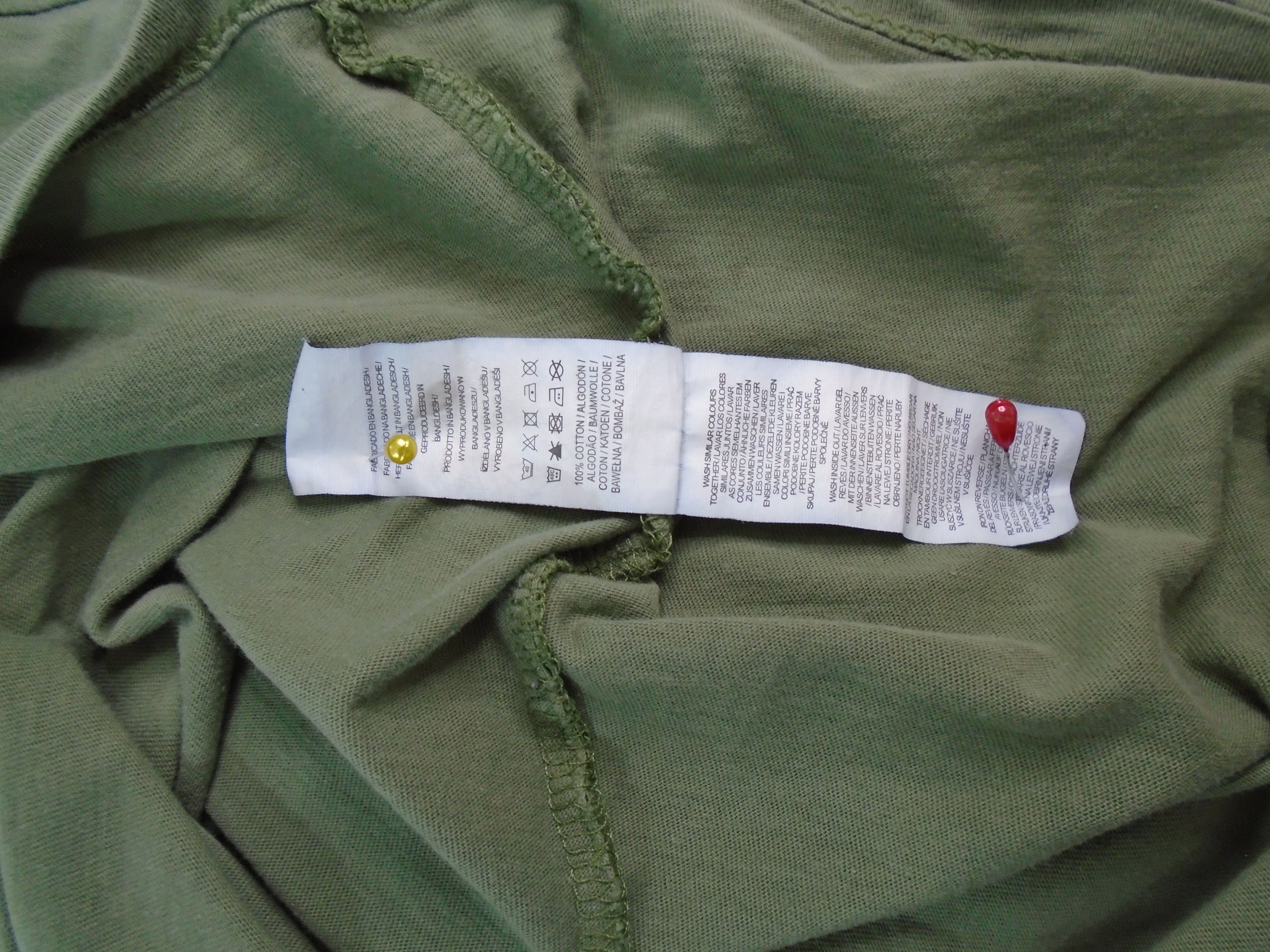 Vintage Women's T-Shirt Primark. Khaki. XS. Size XS / US 0-2 / IT 36-38 - 11 Thumbnail