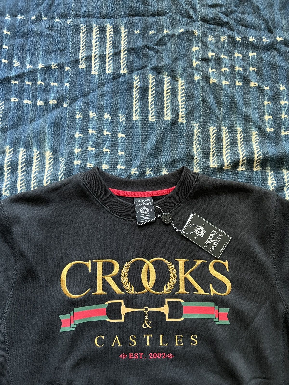 Vintage Crooks & Castle Embroidery Sweatshirt Size US M / EU 48-50 / 2 - 3 Thumbnail