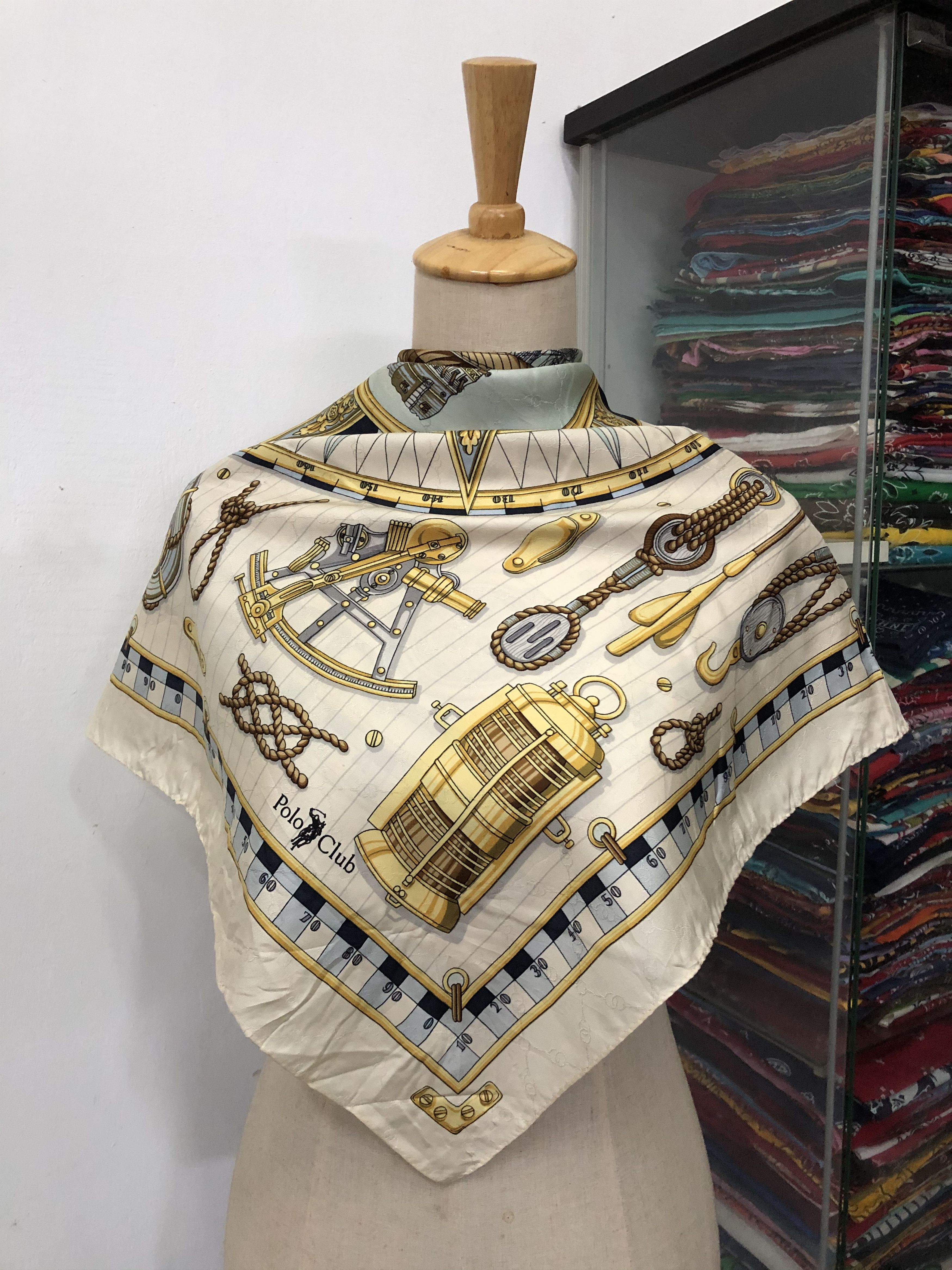 Vintage Vintage Polo Club Silk Scarf Size ONE SIZE - 1 Thumbnail