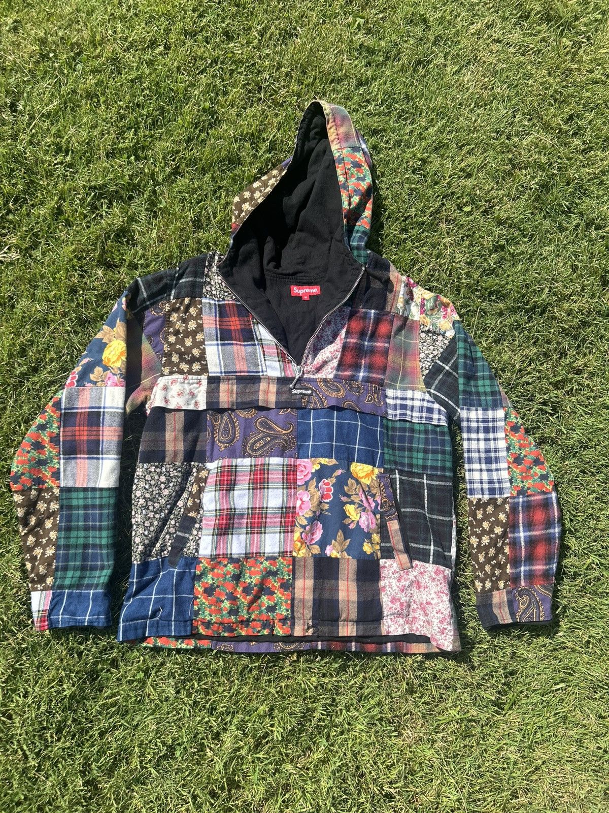 Supreme patchwork Anorak fw16