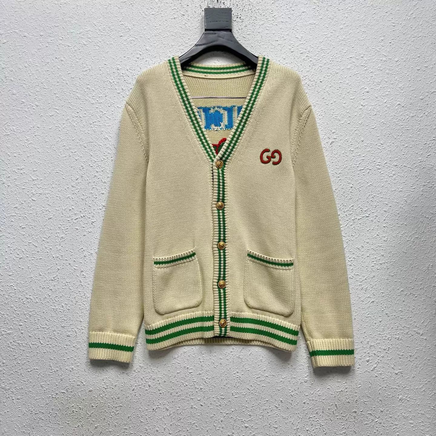 Gucci GUCCI Pineapple Embroidered Knit Cardi S Unworn Size US S / EU 44-46 / 1 - 1 Thumbnail