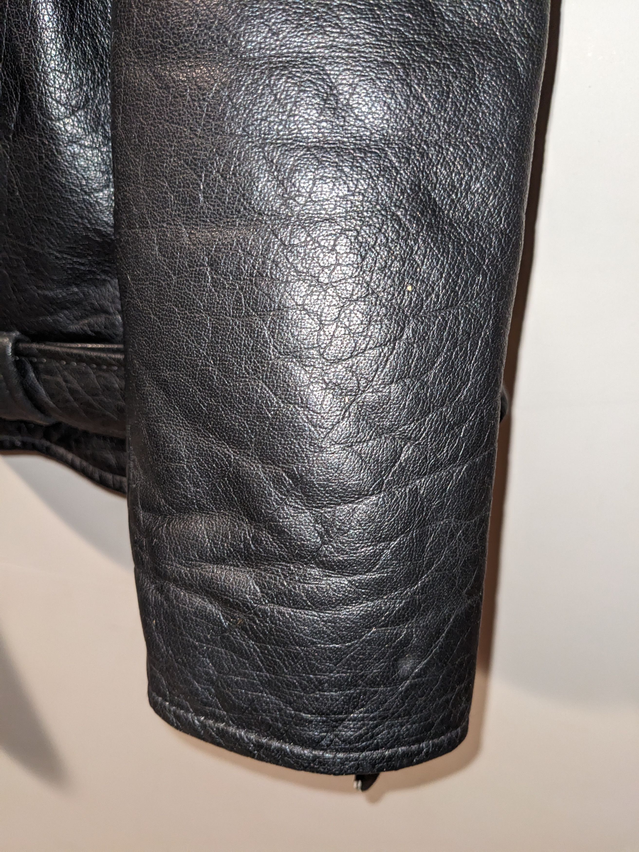 Vintage 90s Harley Davidson Motorcycle Tall Leather Jacket