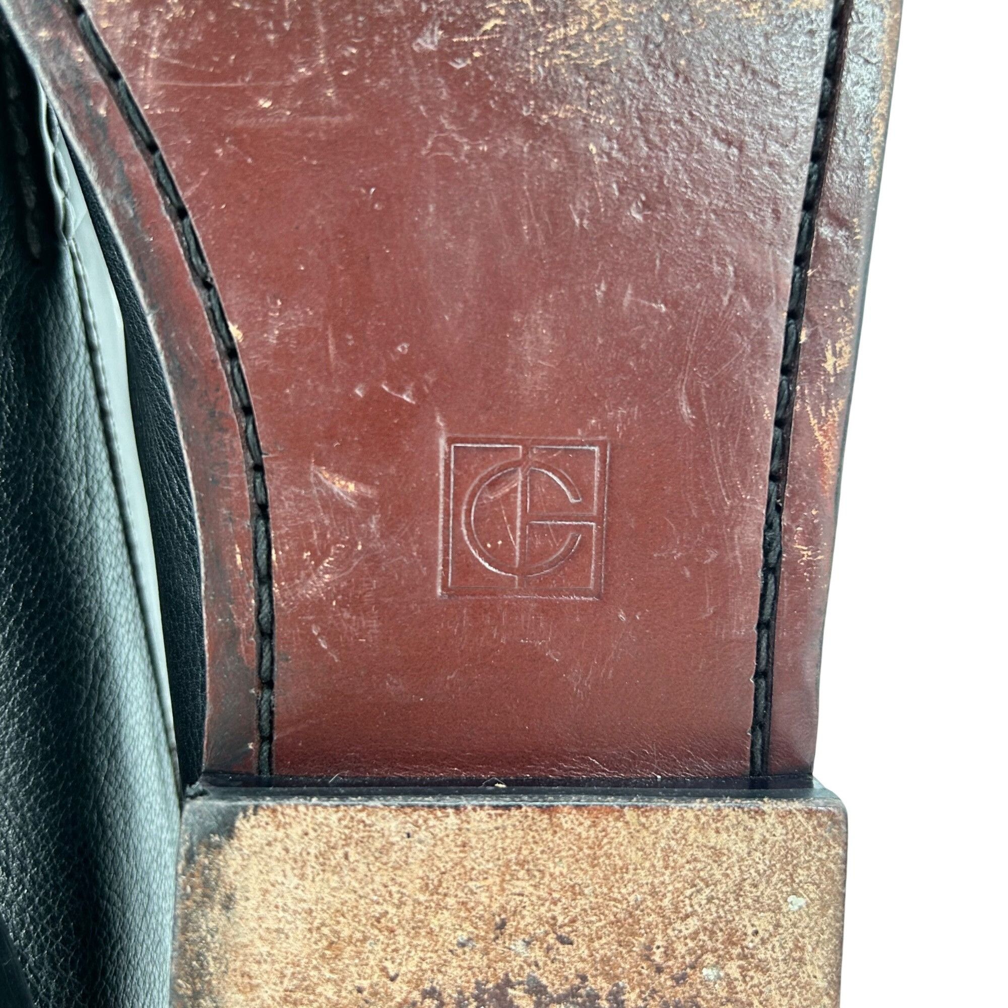 Cole Haan Cole Haan Men's 10D Black Brown Pebble Leather Pinch Tassel Size US 10 / EU 43 - 12 Thumbnail