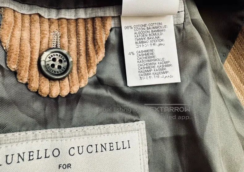 Other Brunello Cucinelli Cashmere Corduroy Double-breasted Coat Size US L / EU 52-54 / 3 - 9 Thumbnail