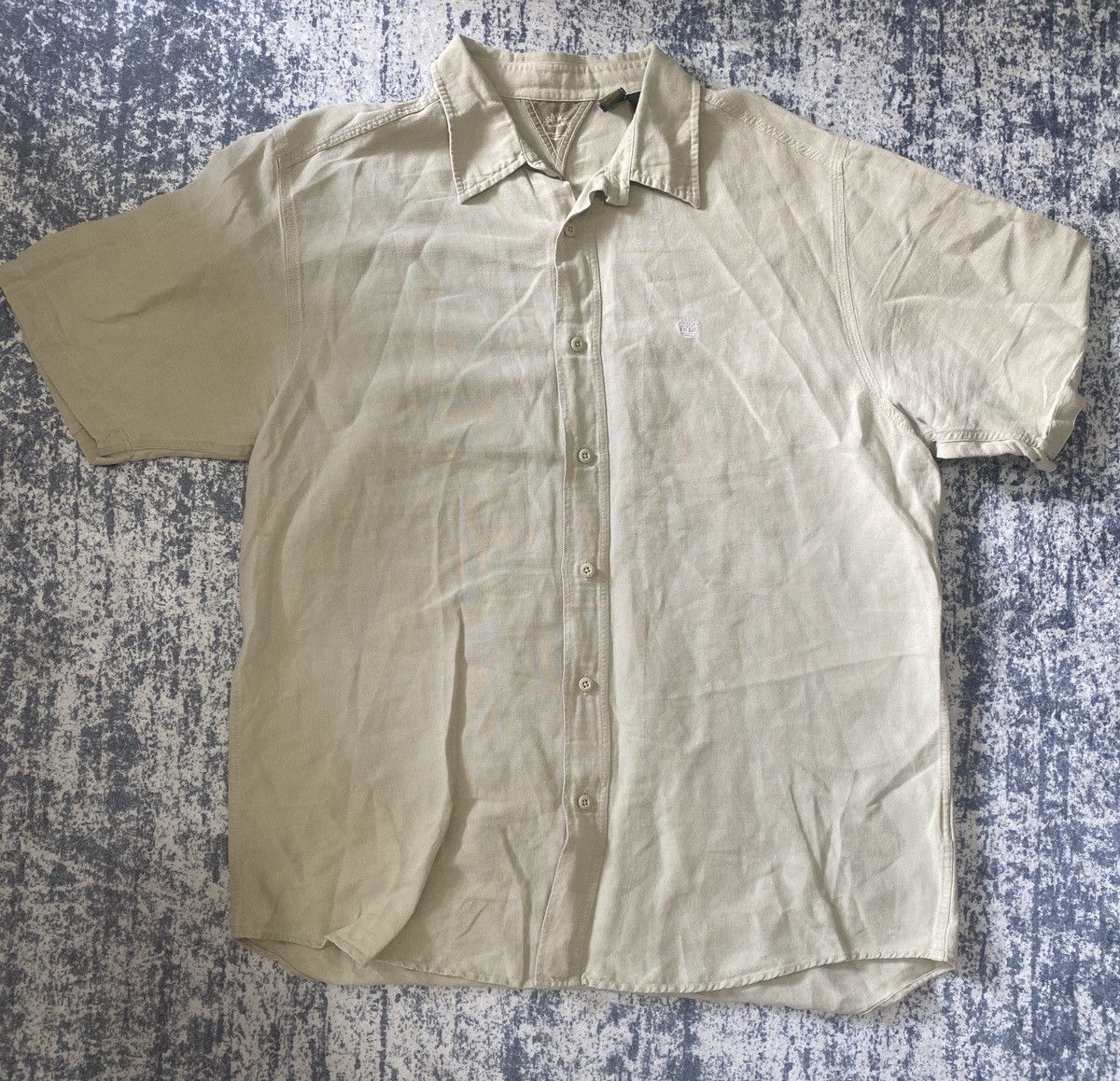 Timberland Vintage timberland linen short sleeve shirt button up Size US XL / EU 56 / 4 - 1 Thumbnail