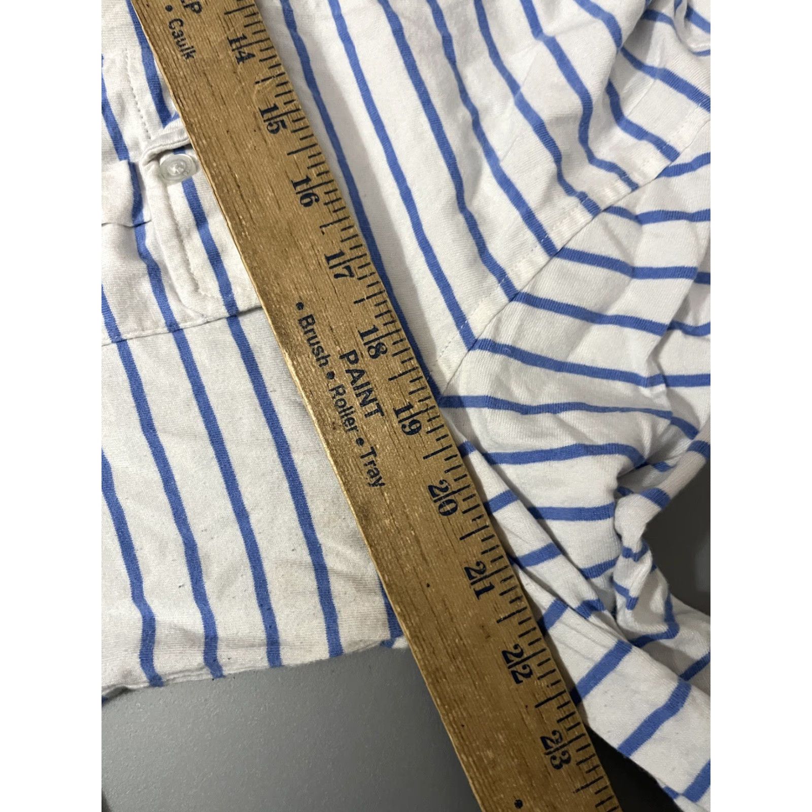 Vineyard Vines Vineyard Vines Shirt Mens XL Blue Striped Long Sleeve Button Up Pockets Knit Casual" Size US XL / EU 56 / 4 - 5 Thumbnail