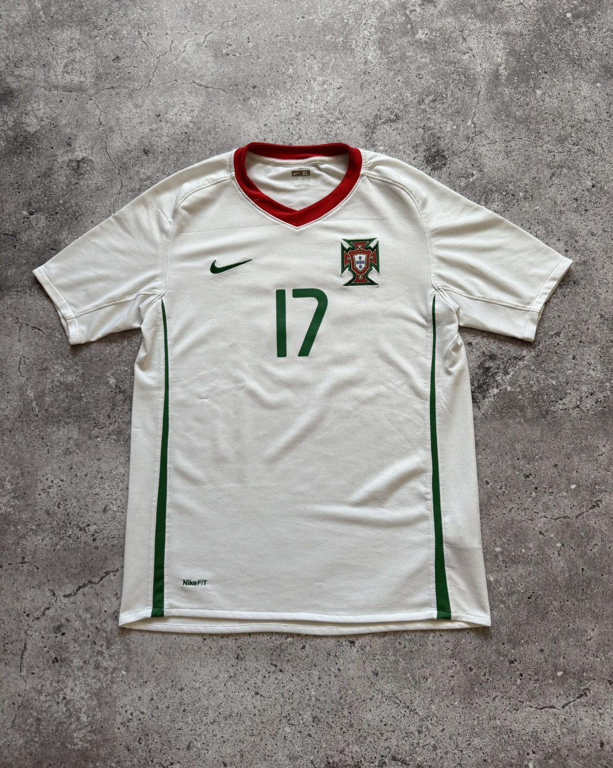 🔥NIKE PORTUGAL EURO 2008 AWAY RONALDO SOCCER JERSEY